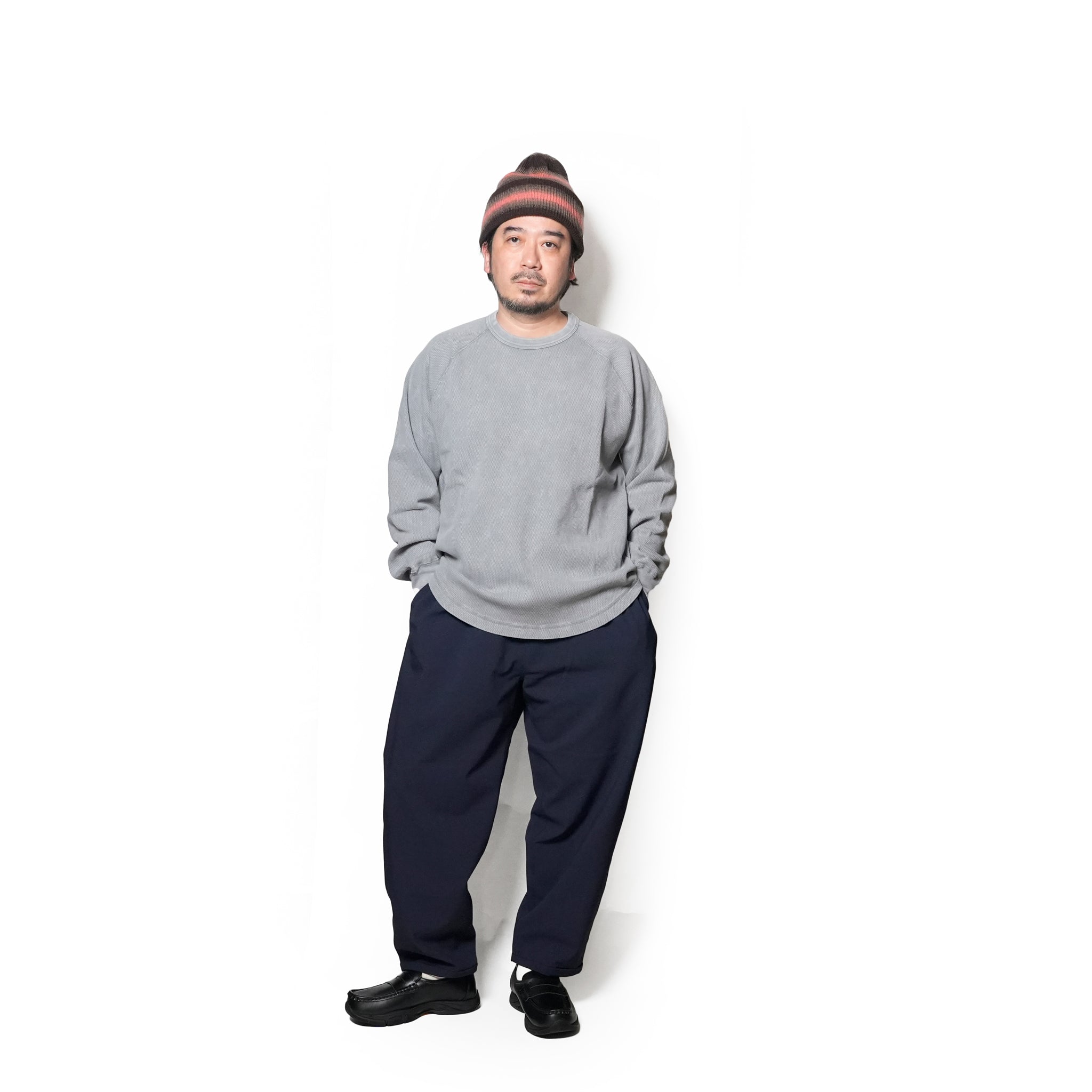 THERMAL CREWNECK | Color_Grey | No_gh5f009_grey【GUNG HO_ガンホー】