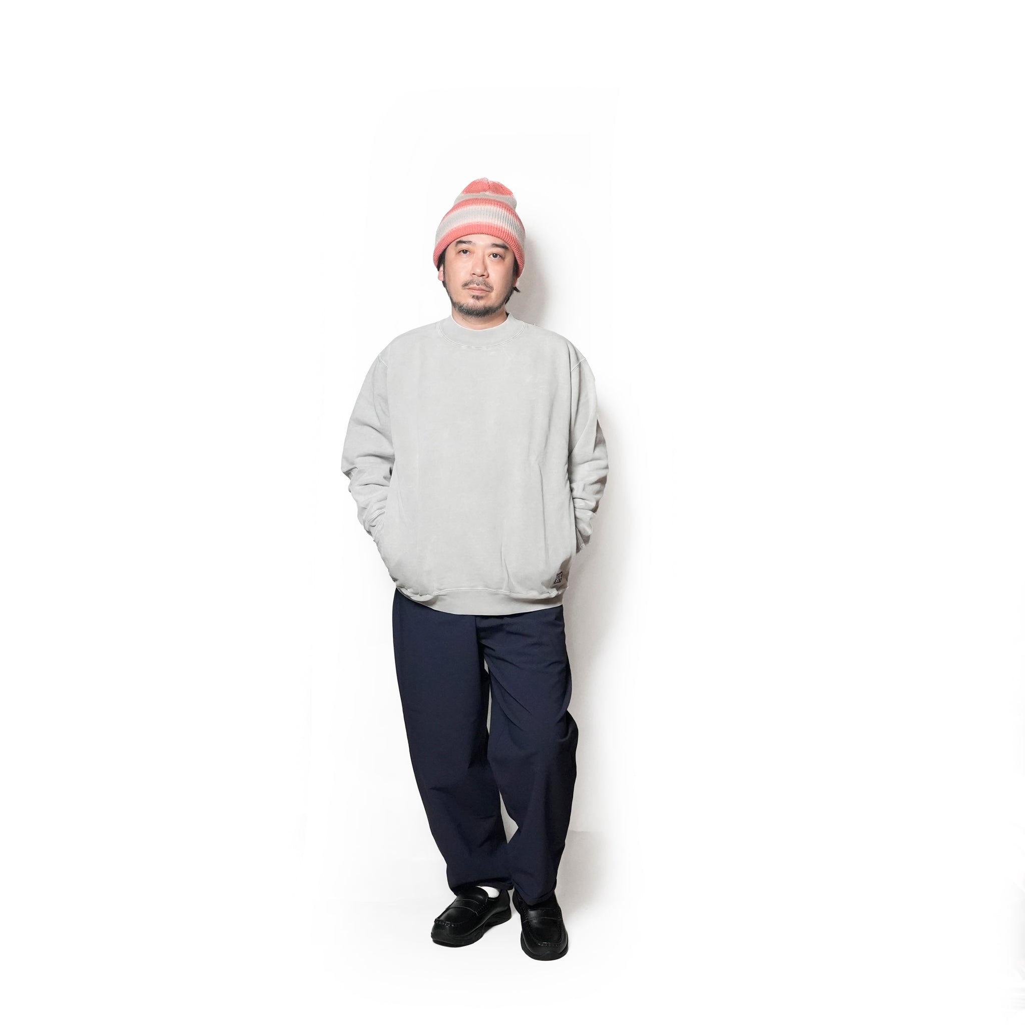 SWEAT HI-NECK | Color_Grey | No_gh5f006_grey【GUNG HO_ガンホー】