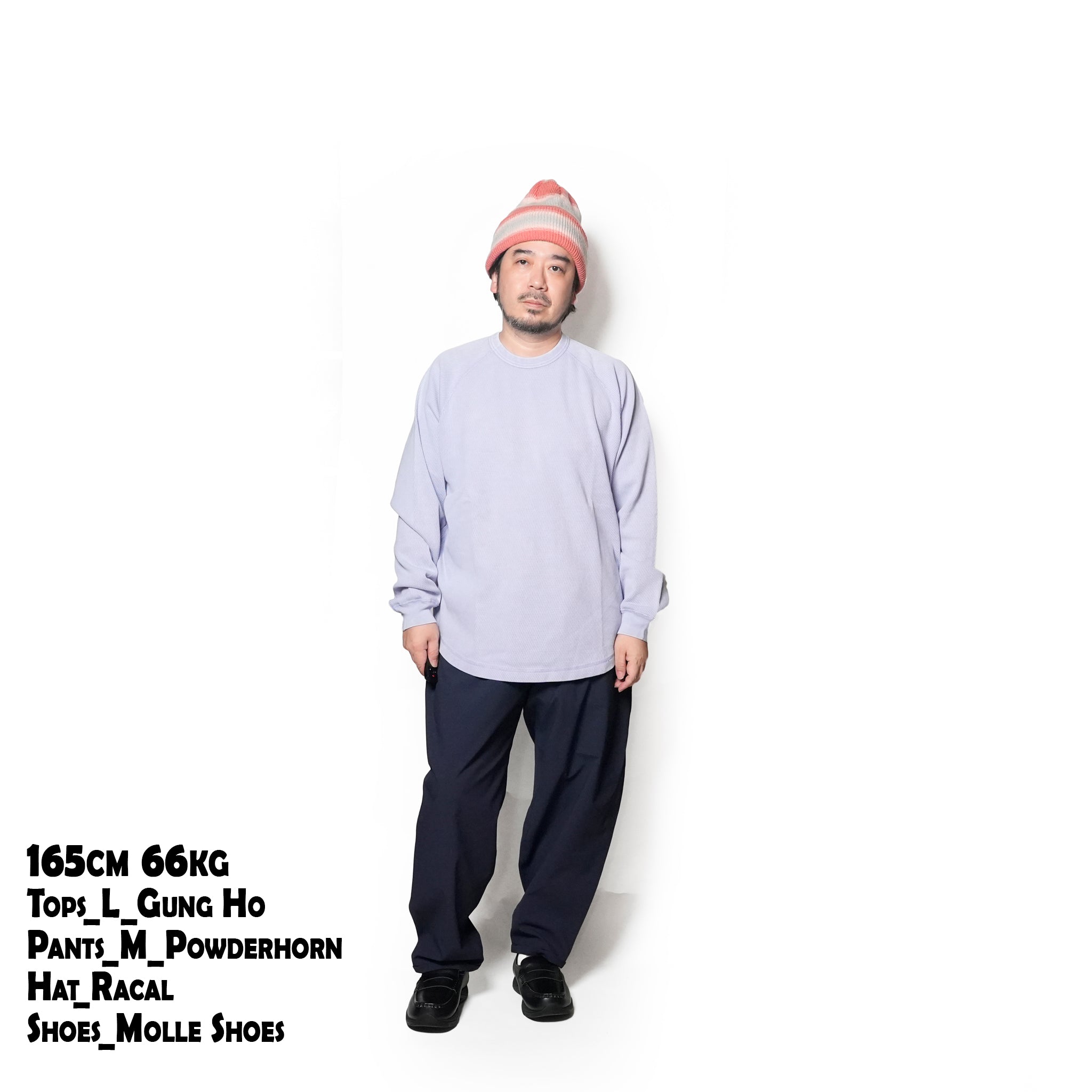 THERMAL CREWNECK | Color_Blue | No_gh5f009_blue【GUNG HO_ガンホー】