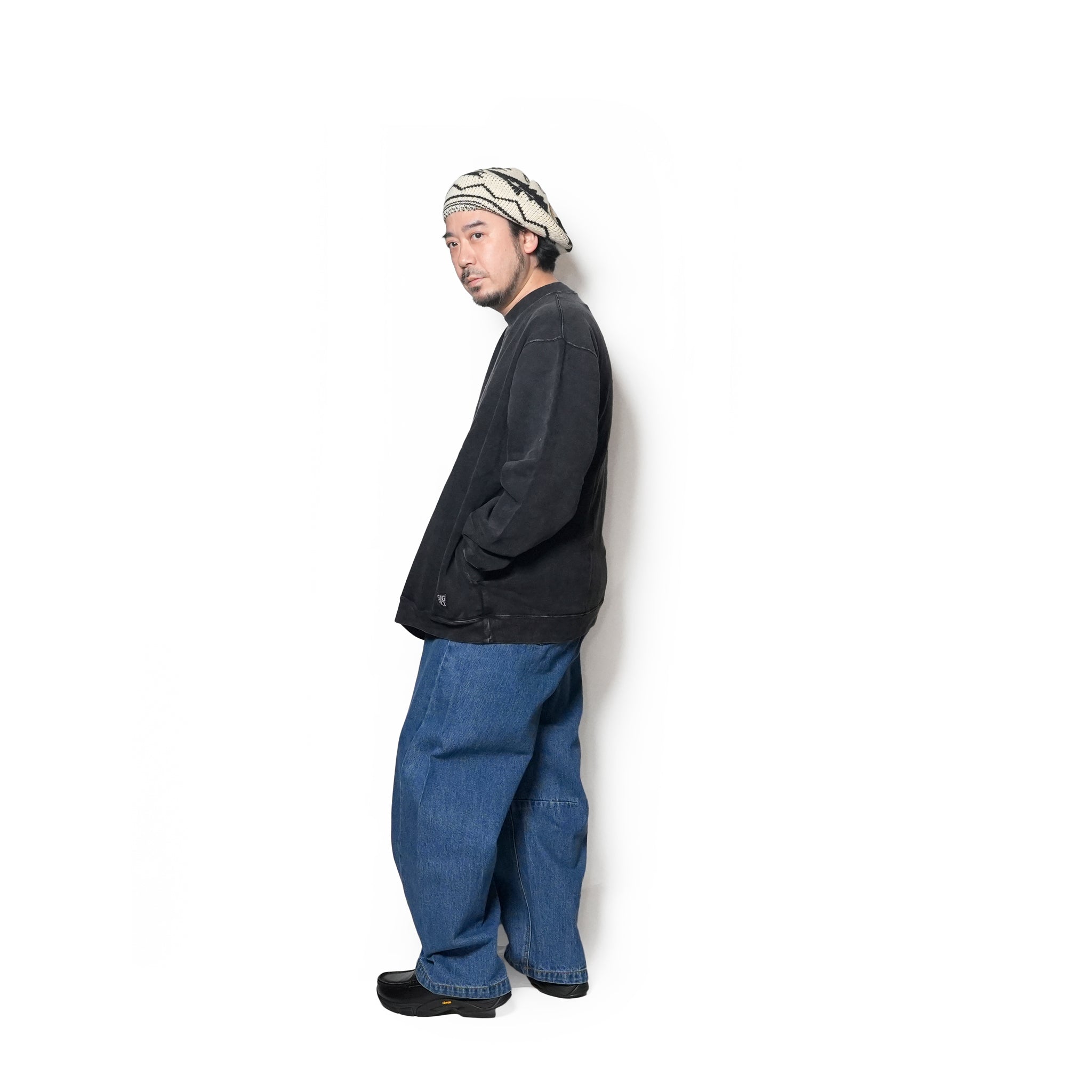 SWEAT HI-NECK | Color_Black | No_gh5f006_black【GUNG HO_ガンホー】