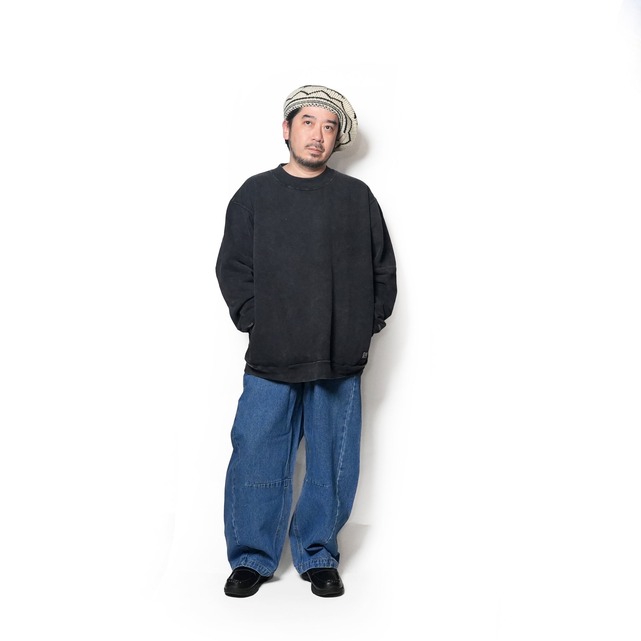 SWEAT HI-NECK | Color_Black | No_gh5f006_black【GUNG HO_ガンホー】