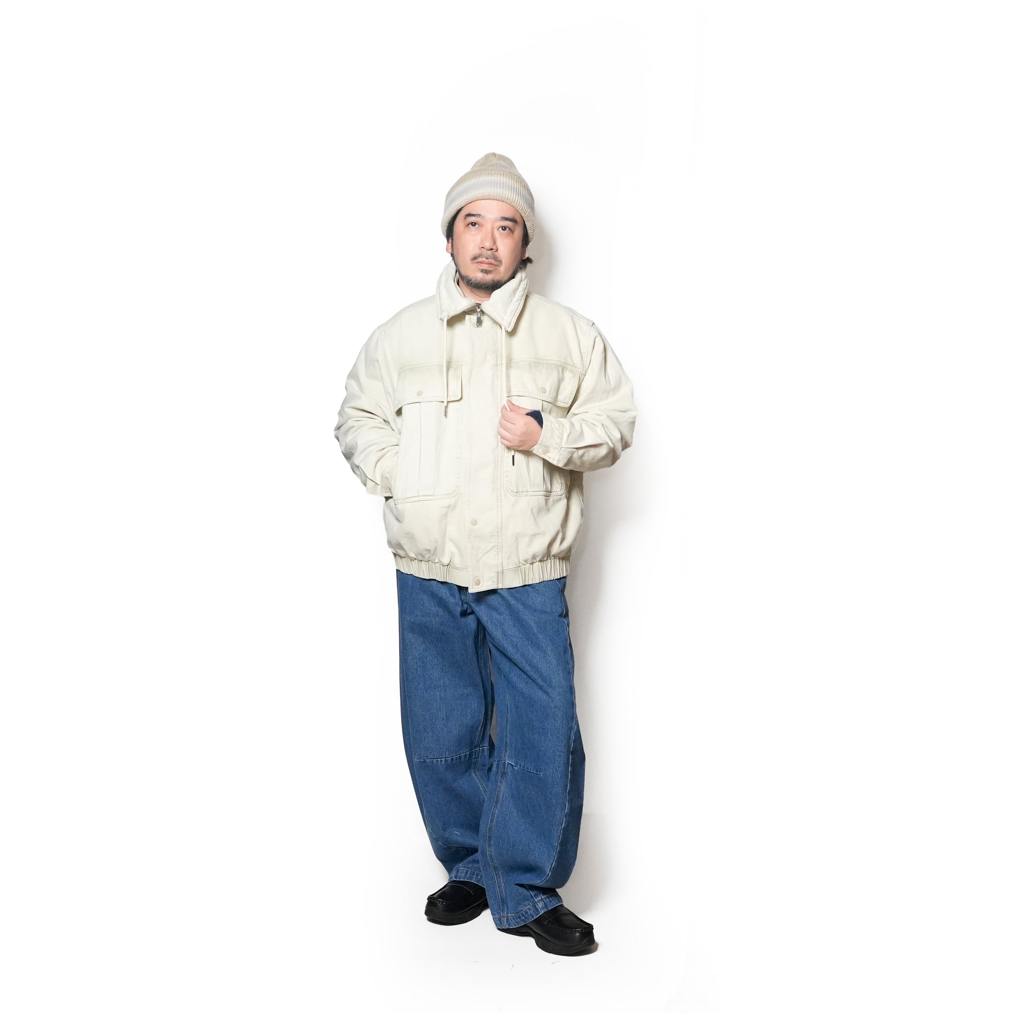 DENIM UTILITY PUFFER JACKET | Color_Antique Stone | No_27219_antique stone【ONE TEASPOON_ワンティースプーン】