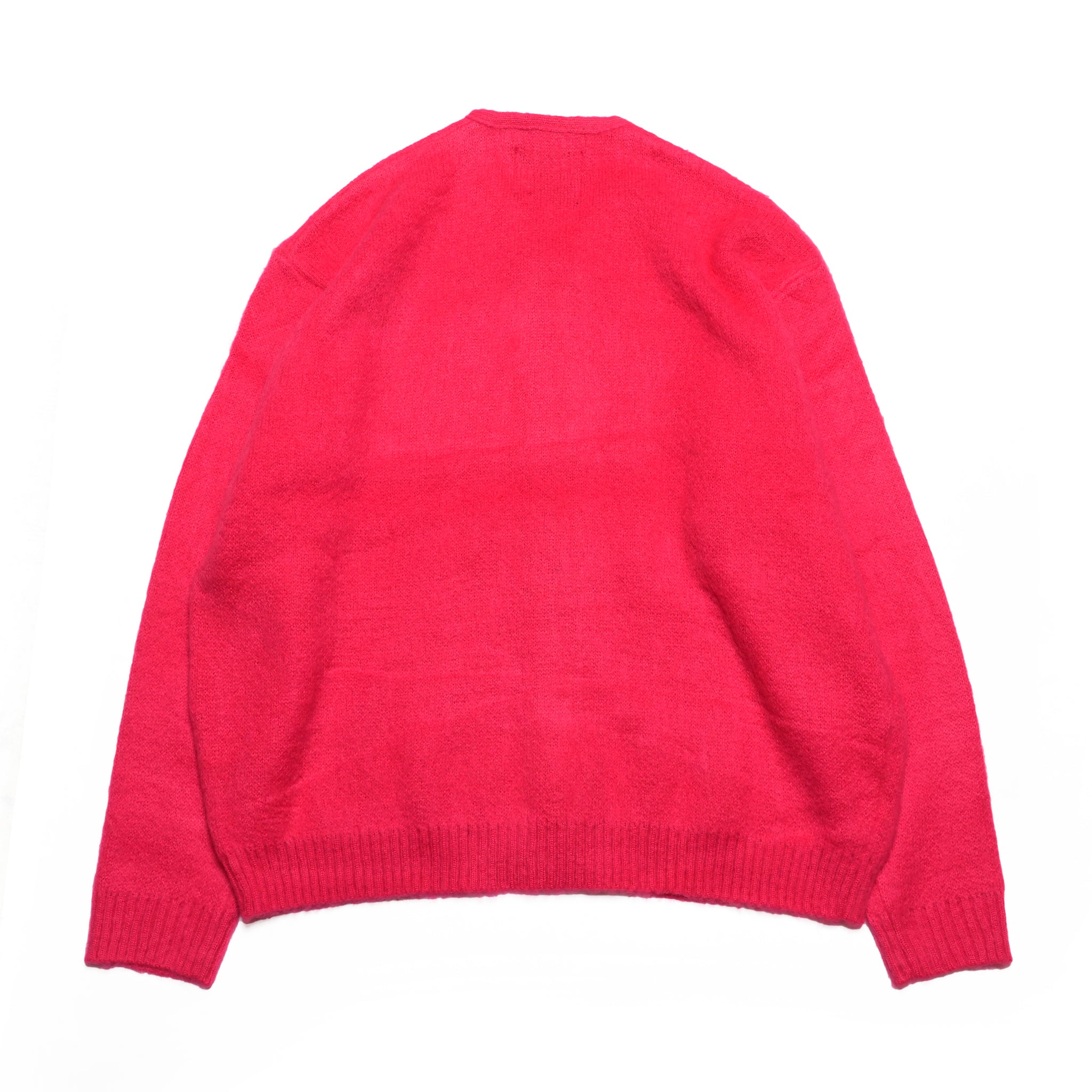 solid shaggy crew cardigan | Color_Pink | No_tc25f013_pink【TOWNCRAFT_タウンクラフト】