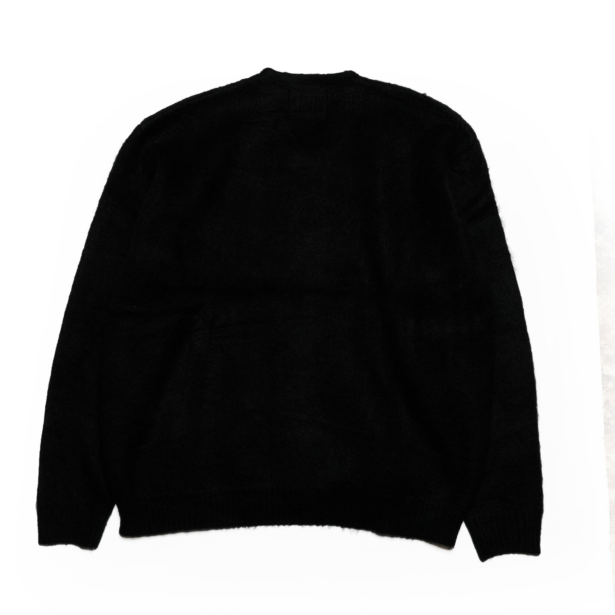 solid shaggy crew cardigan | Color_Black | No_tc25f013_black【TOWNCRAFT_タウンクラフト】