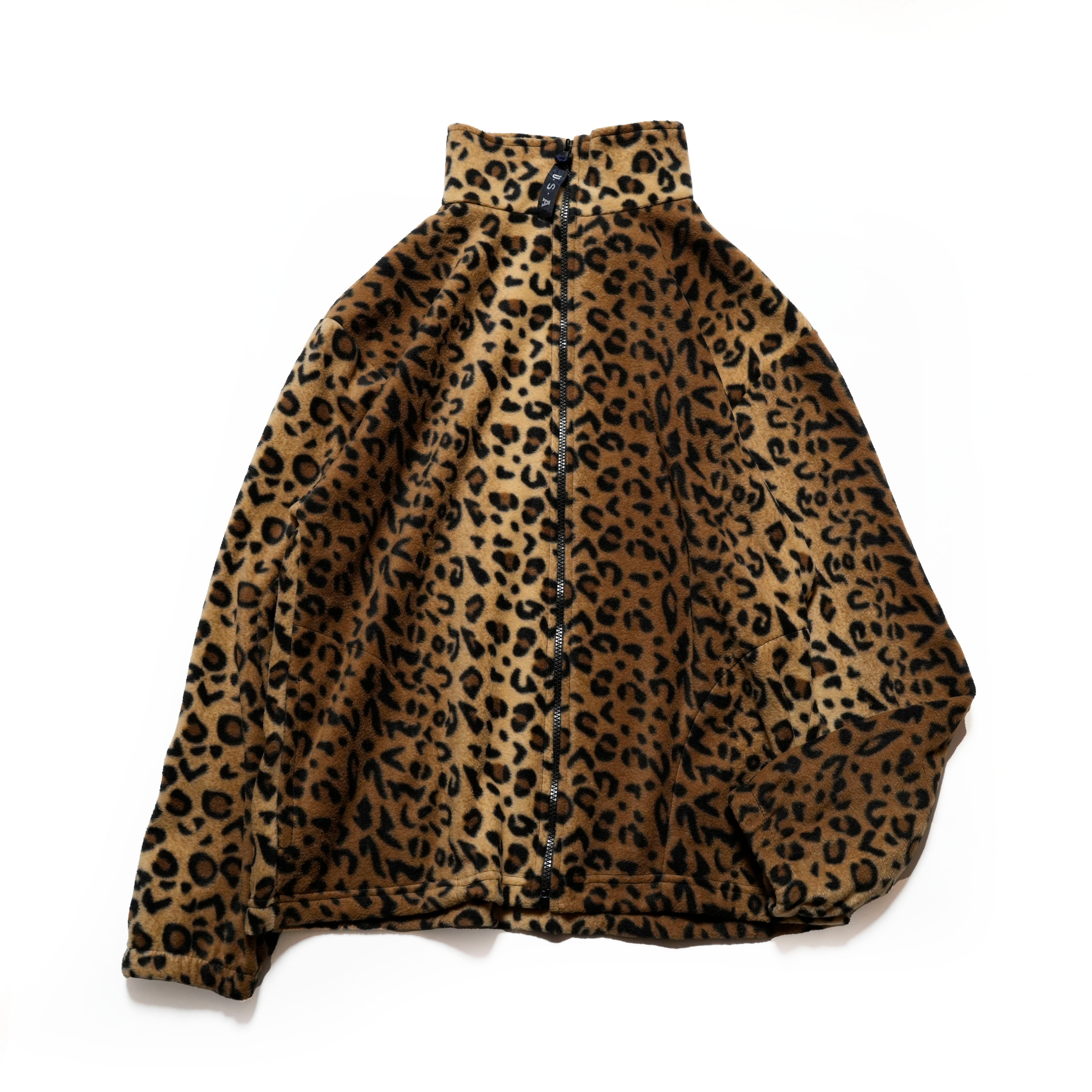 F48A_LEOPARD | Fleece Full Zip | Color:Leopard【SPRING MOUNTAIN＿スプリングマウンテン】