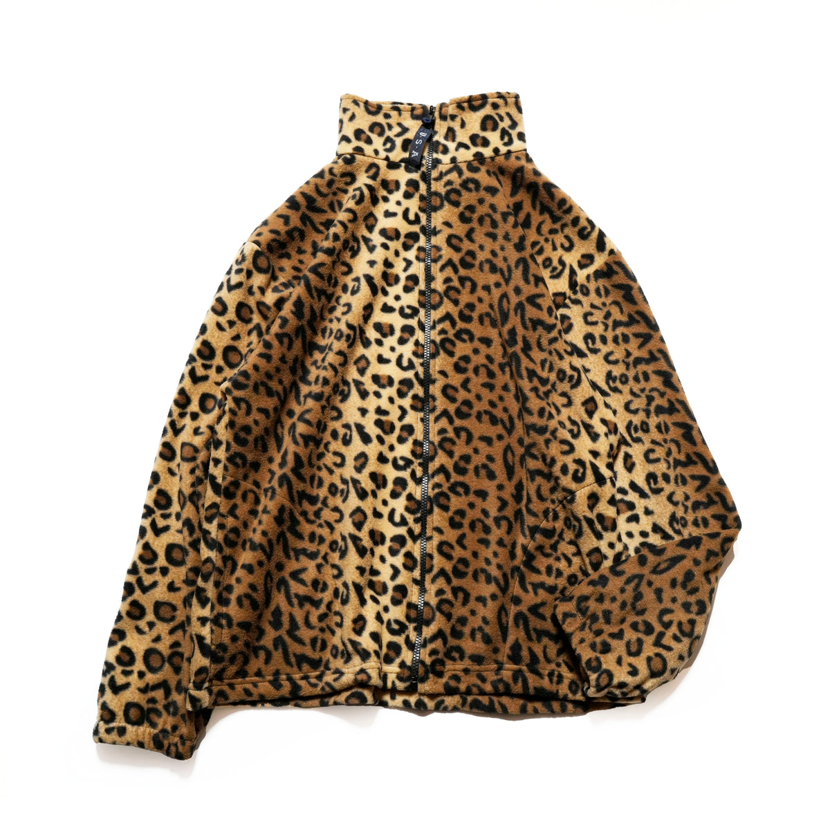F48A_LEOPARD | Fleece Full Zip – Leopard | SPRING MOUNTAIN