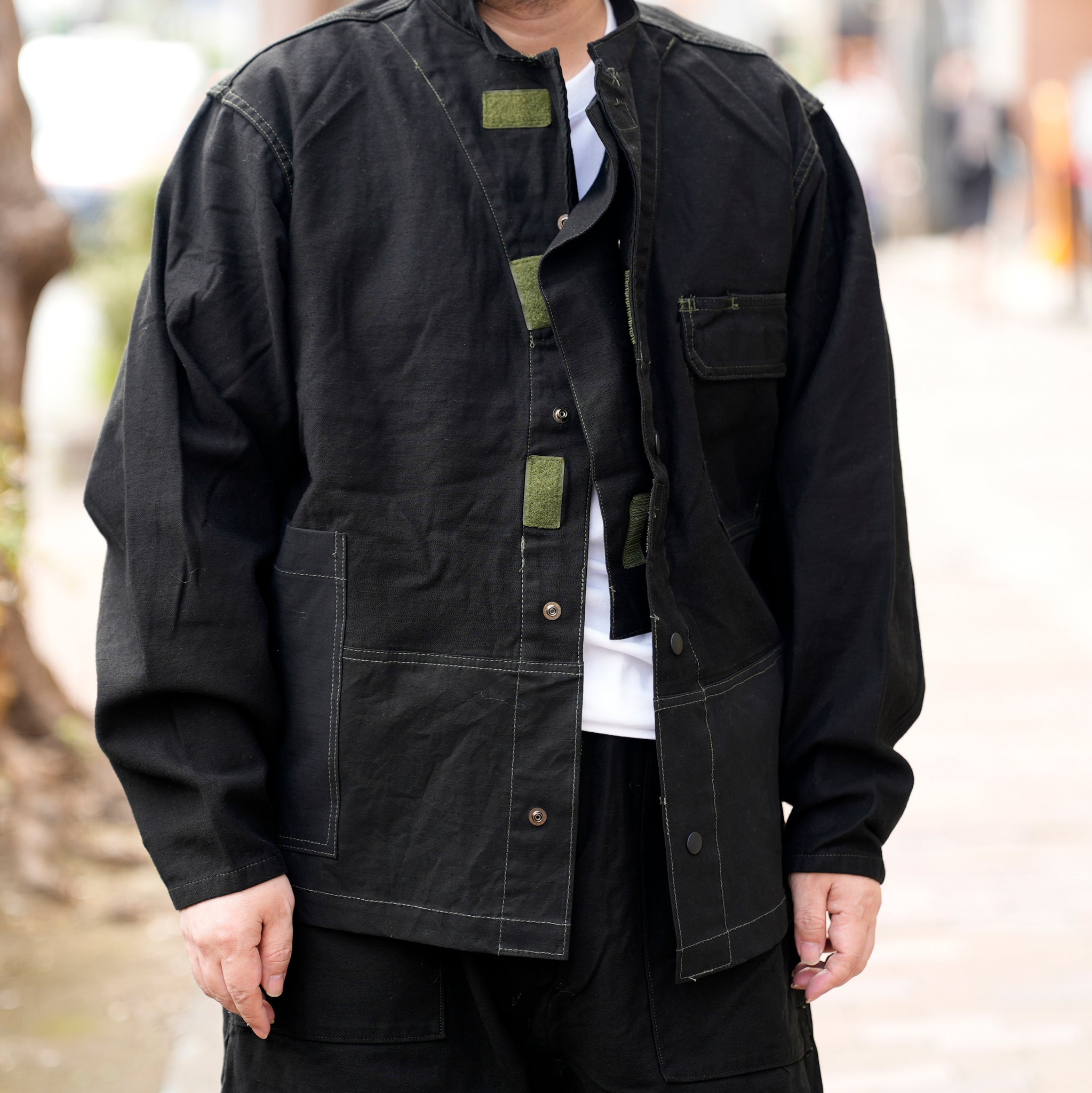 MEC COVERALL JACKET | Color_Dyed Black | No_odd2025aw-003【ODDMENT_オッドメント】