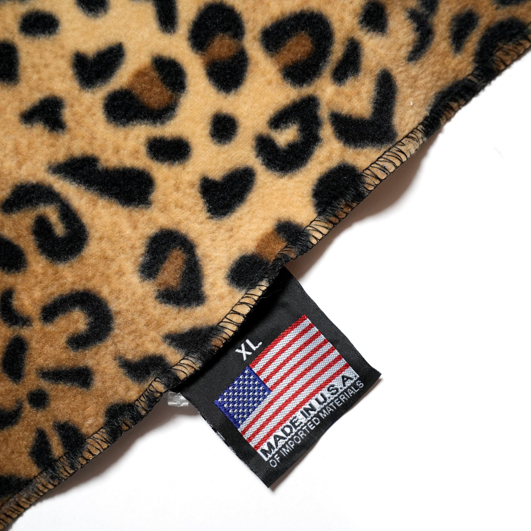 S90S_LEOPARD | Fleece Scarf 58” x8.5” | Color:Leopard【SPRING MOUNTAIN＿スプリングマウンテン】【ネコポス選択可能】