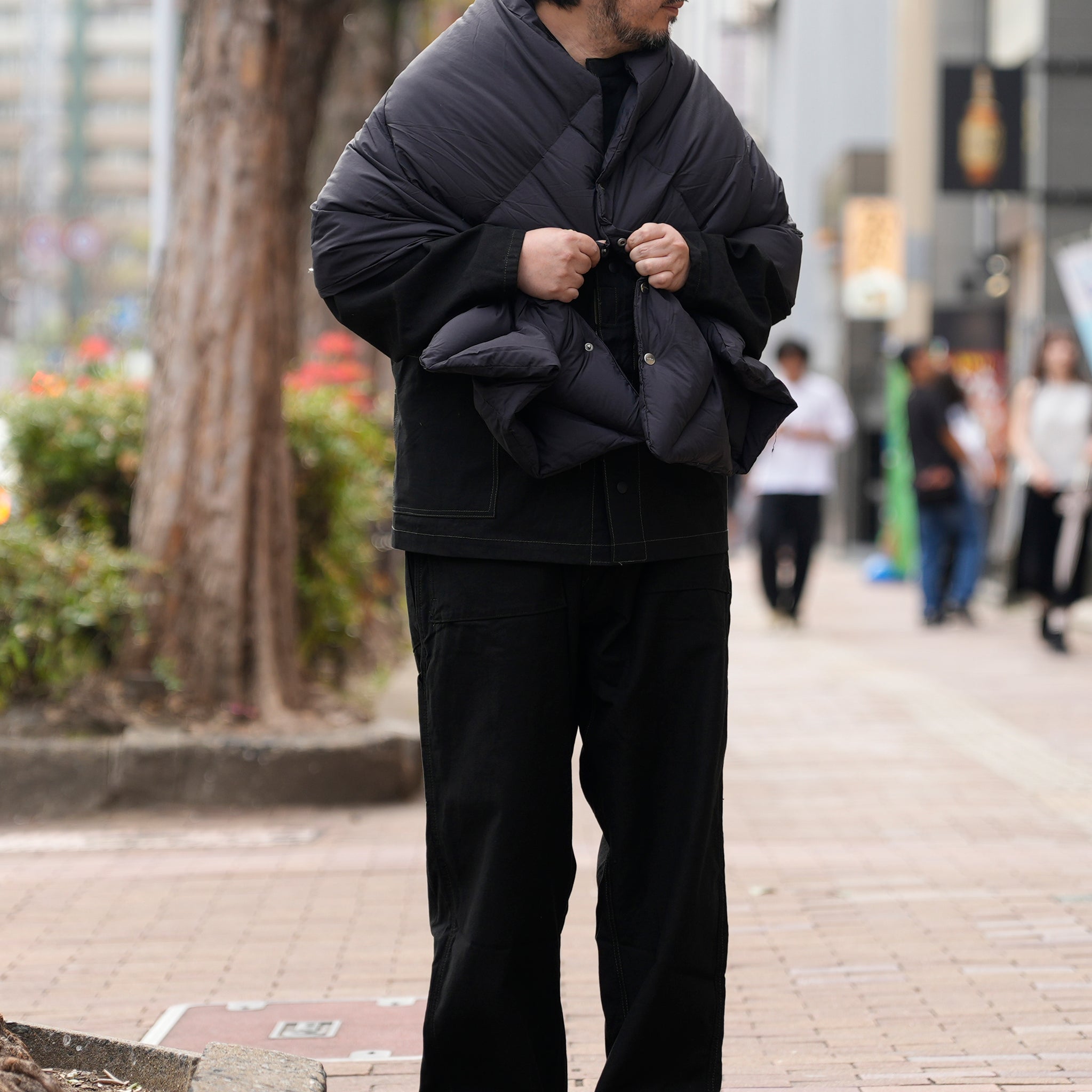 REVERSIBLE DOWN CAPE | Color_Black | No_few25wac5349_black【MIFFEW_ミフュー】
