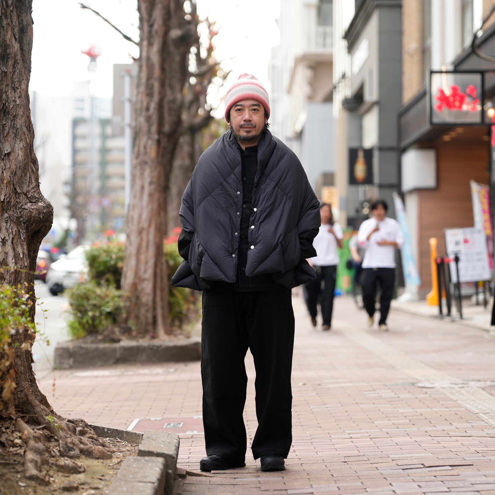 REVERSIBLE DOWN CAPE | Color_Black | No_few25wac5349_black【MIFFEW_ミフュー】