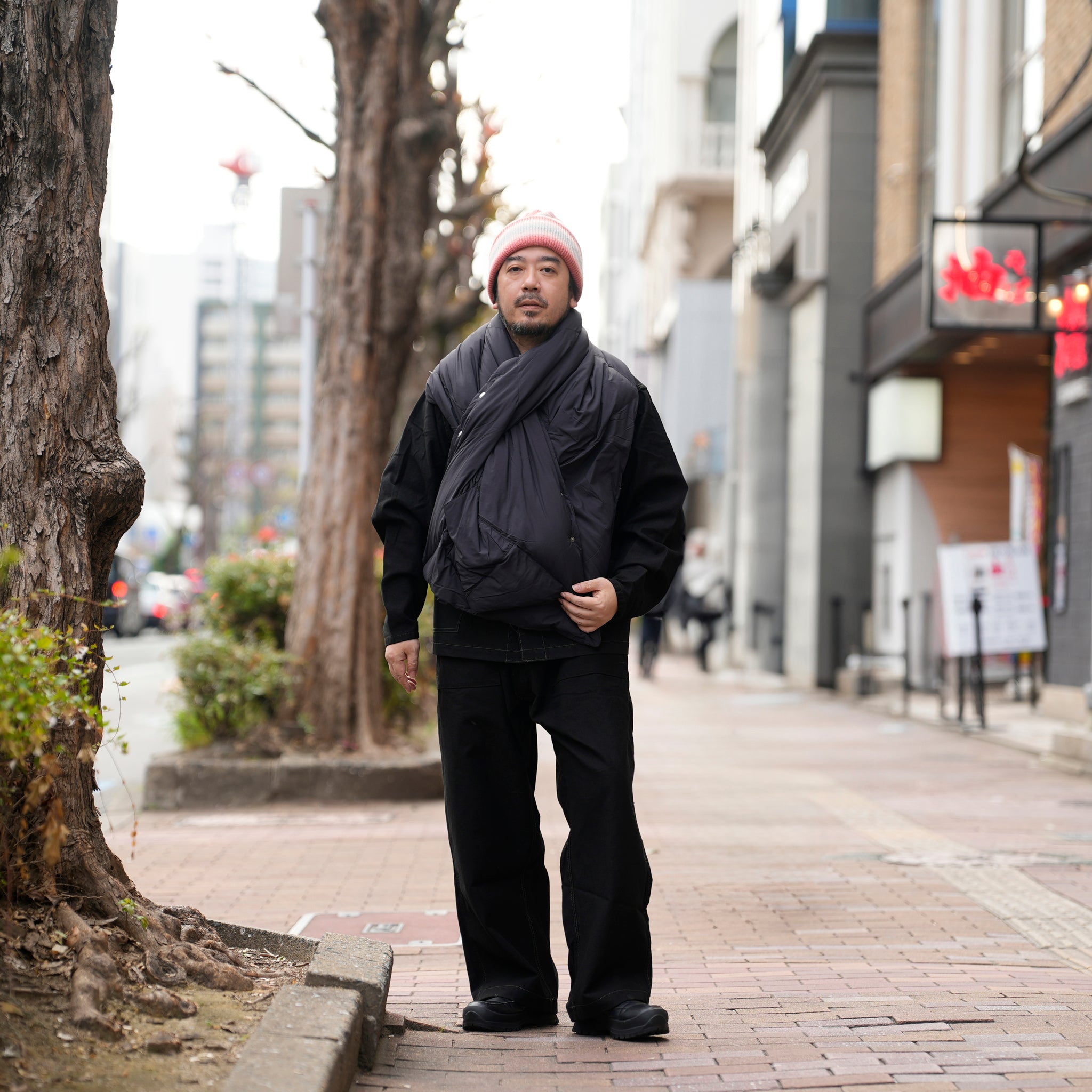 REVERSIBLE DOWN CAPE | Color_Black | No_few25wac5349_black【MIFFEW_ミフュー】