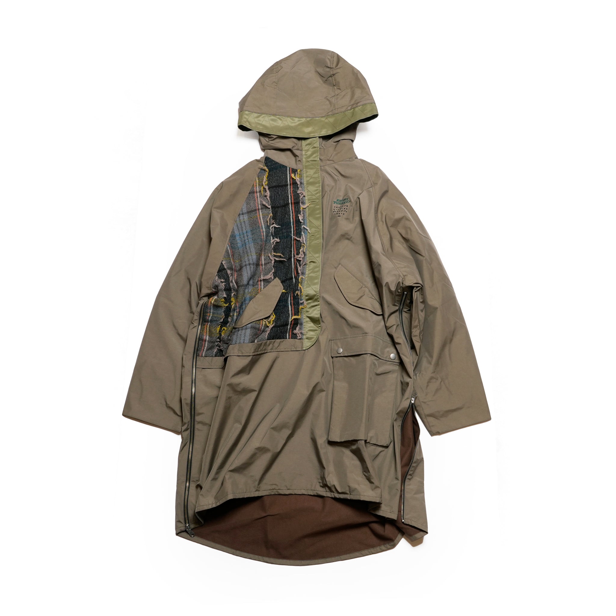 FRINGE WOOL MIX PULLOVER COAT | Color_Khaki | No_sf25aw-01_khaki【STOF_ストフ】