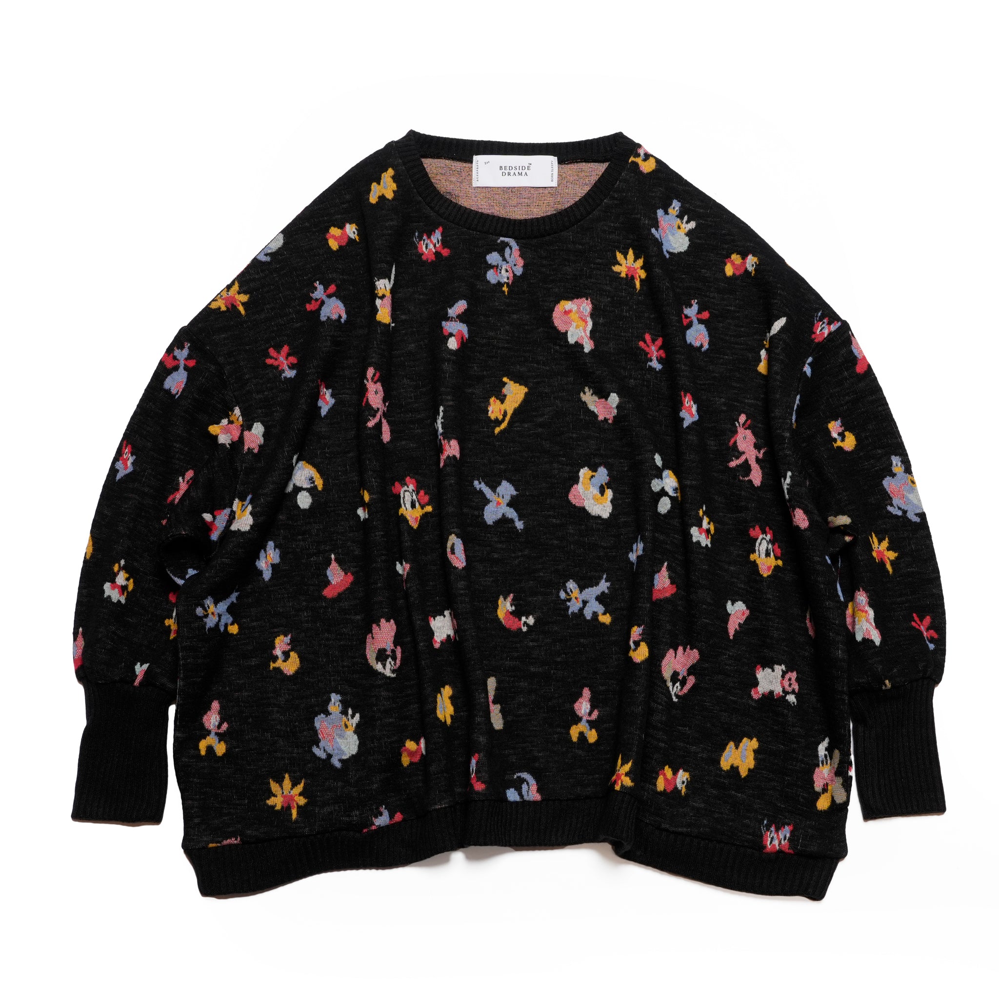Origin Jacquard Pullover | Color_Melt Bk | No_bsd25aw-11_melt bk【BEDSIDEDRAMA_ベッドサイドドラマ】