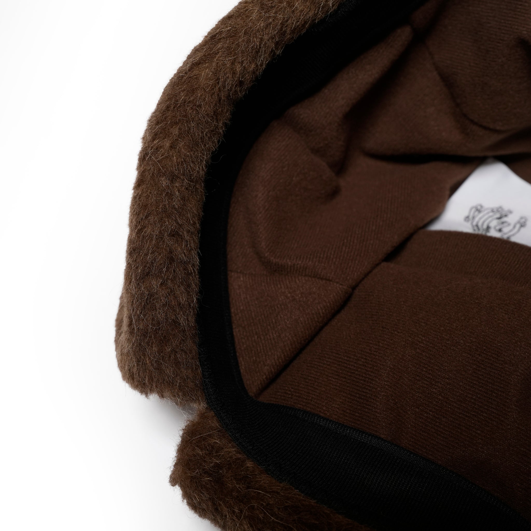FRINGE WOOL CHECK RUSSIAN CAP  | Color_Beige | No_sf25aw-23_beige【STOF_ストフ】