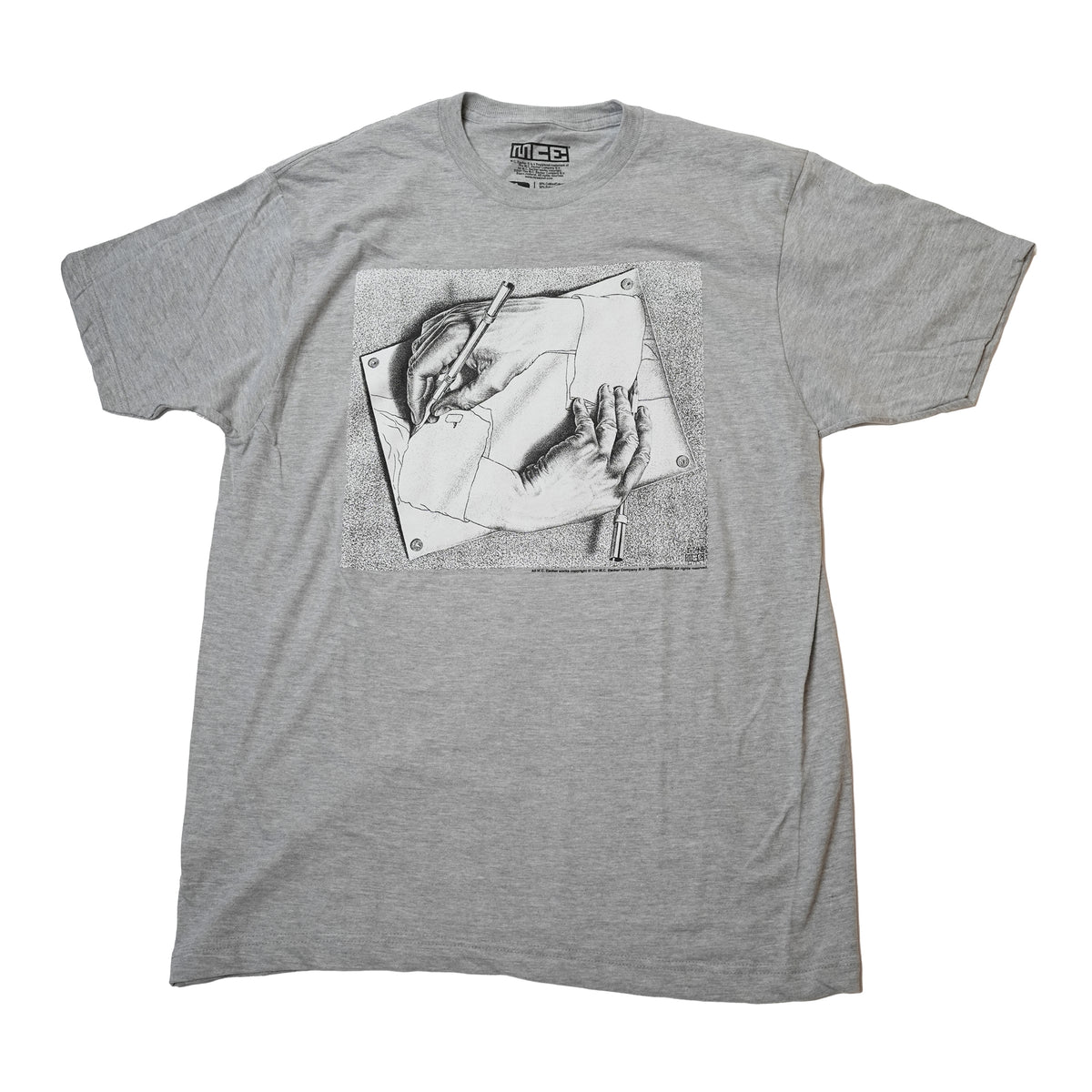 M.C. ESCHER DRAWING HANDS_Sports Grey【M.C. ESCHER】【ネコポス選択 