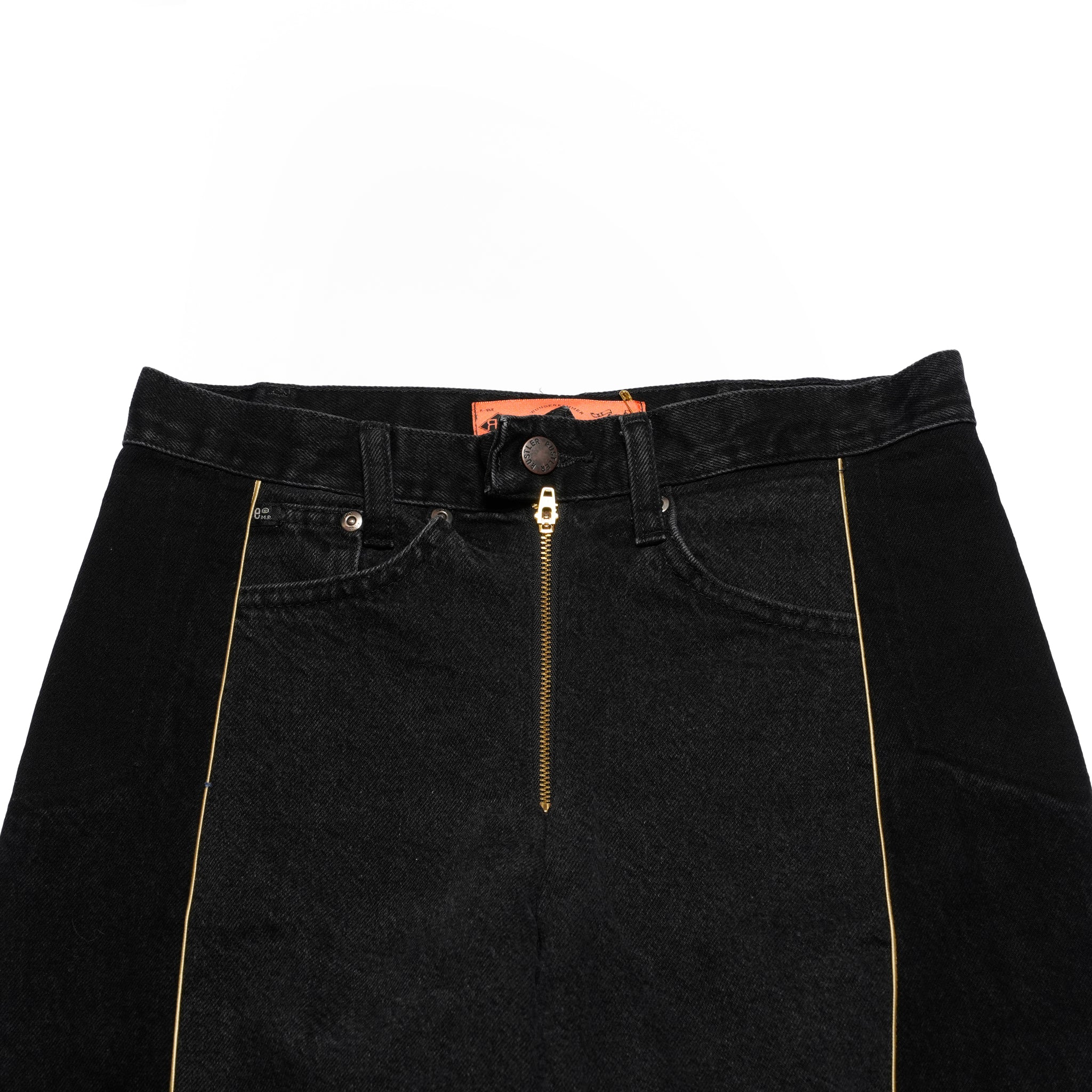 mate-278 | wフレアデニム | Color:10 | Size:S【REHERSALL_リハーズオール】