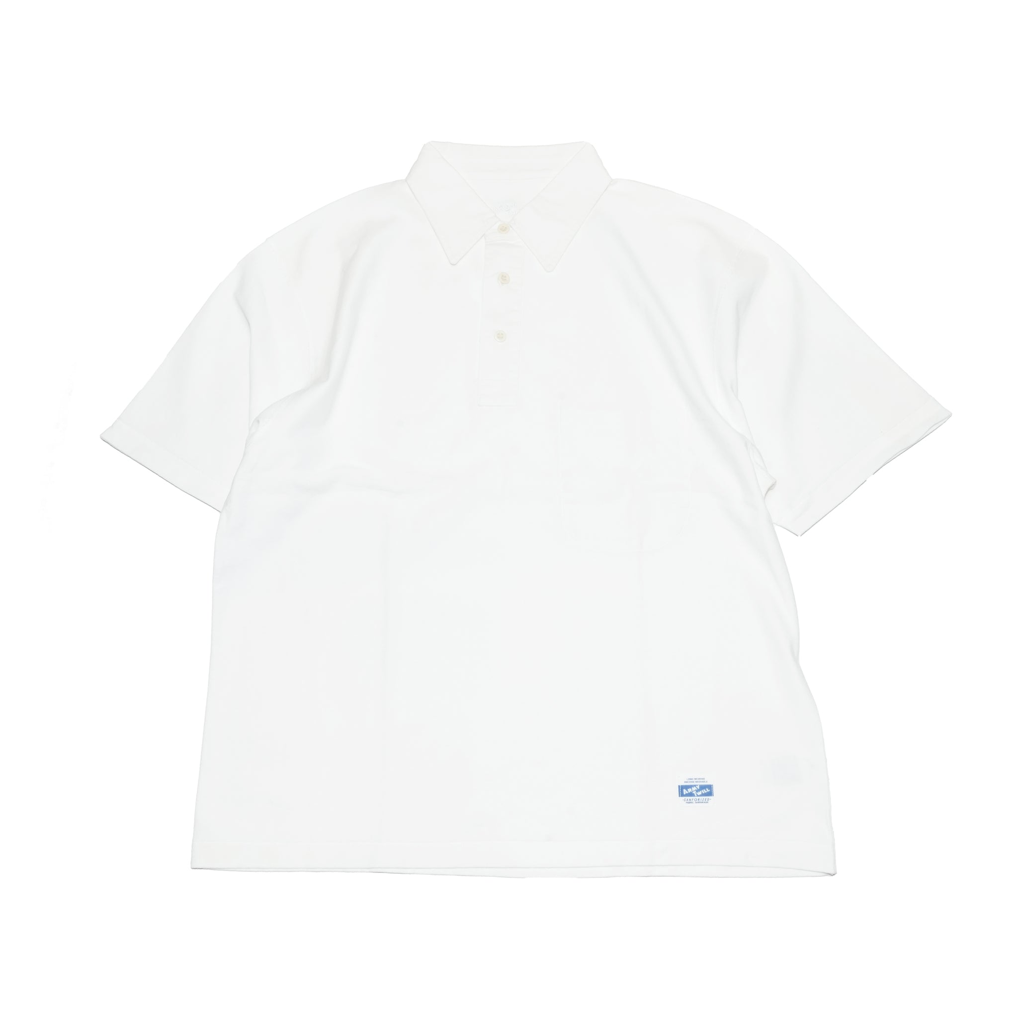 AM-2513008_White | Back Jersey Half Sleeve Pullover Shirt | Color:White【ARMY TWILL_アーミーツイル】