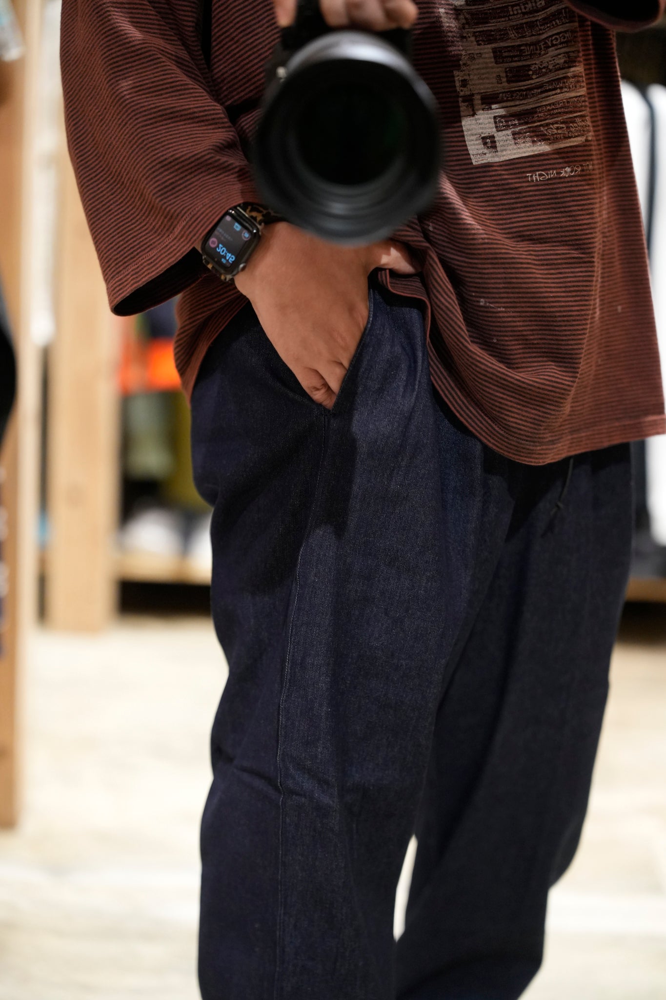 DAILY DIGGING (DENIM Pants)  | Color:#Indigo Denim Unwashed(Deep/Light) | Size:S/M/L/XL | 【SMOKE T ONE_スモークトーン】【D-SPORT WEAR】