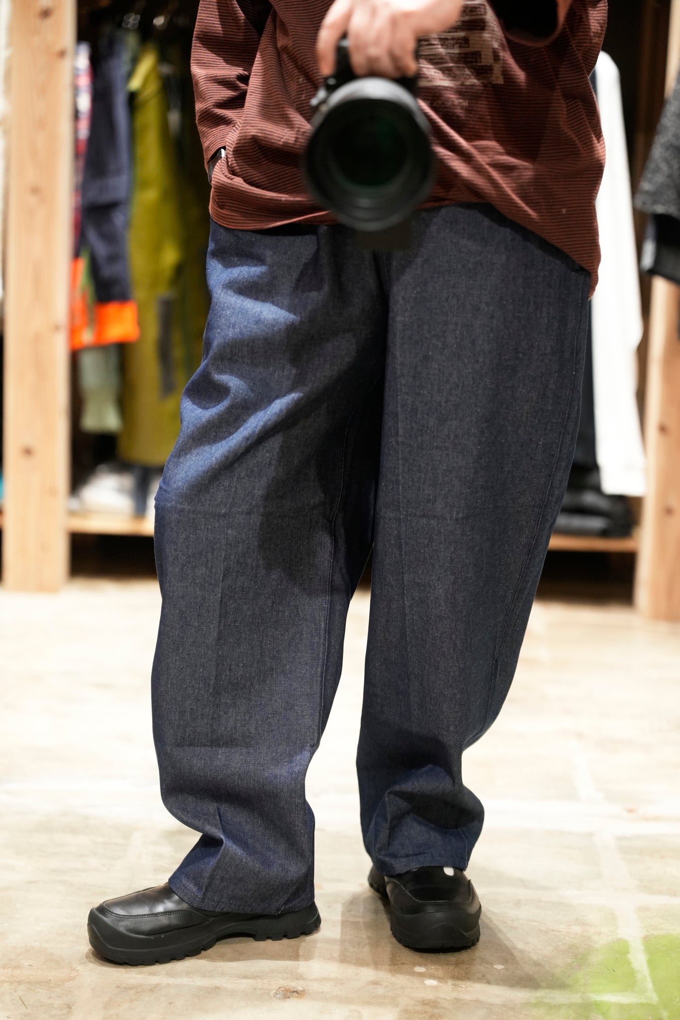 DAILY DIGGING (DENIM Pants)  | Color:#Indigo Denim Unwashed(Deep/Light) | Size:S/M/L/XL | 【SMOKE T ONE_スモークトーン】【D-SPORT WEAR】