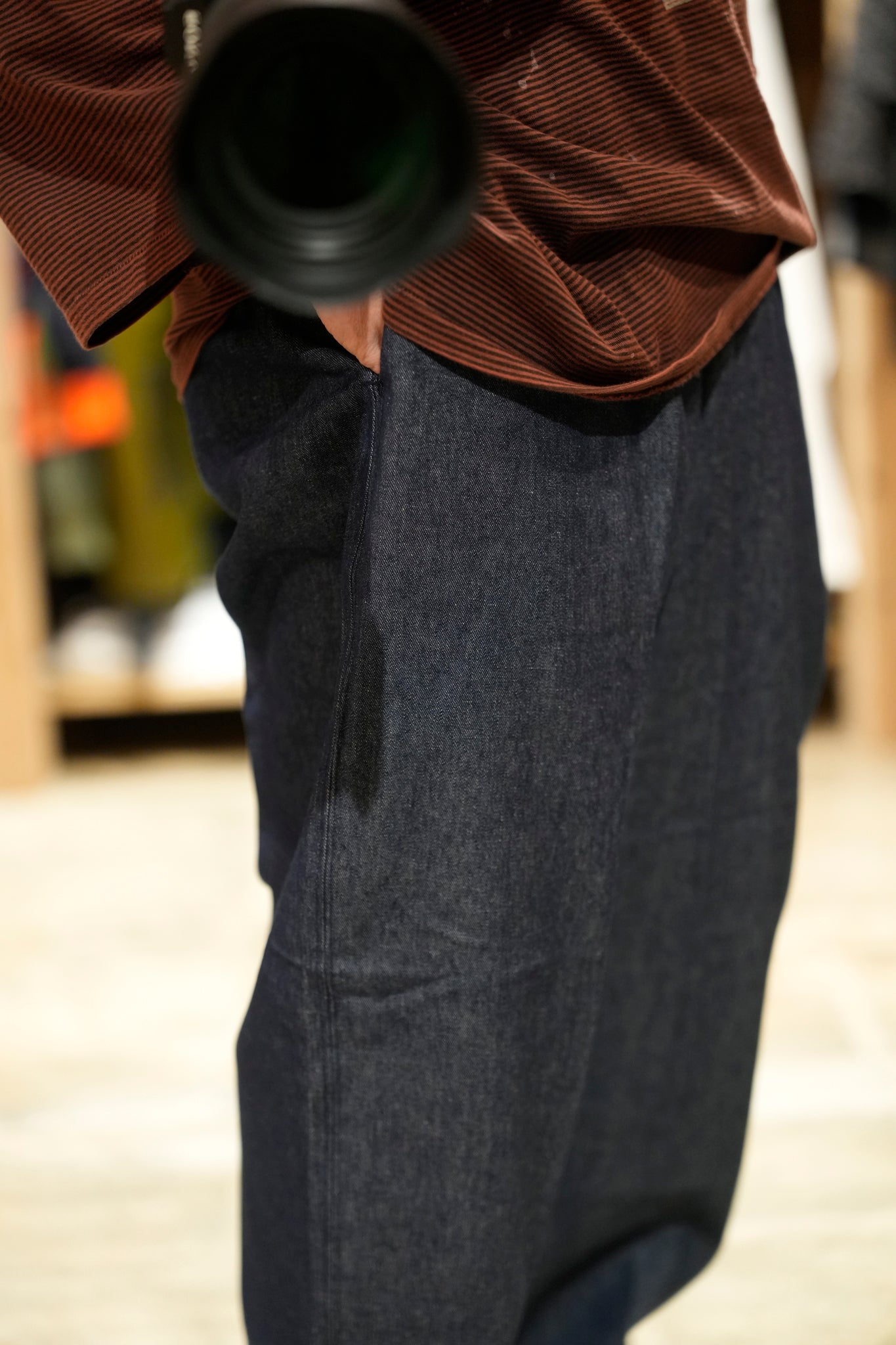 DAILY DIGGING (DENIM Pants)  | Color:#Indigo Denim Unwashed(Deep/Light) | Size:S/M/L/XL | 【SMOKE T ONE_スモークトーン】【D-SPORT WEAR】