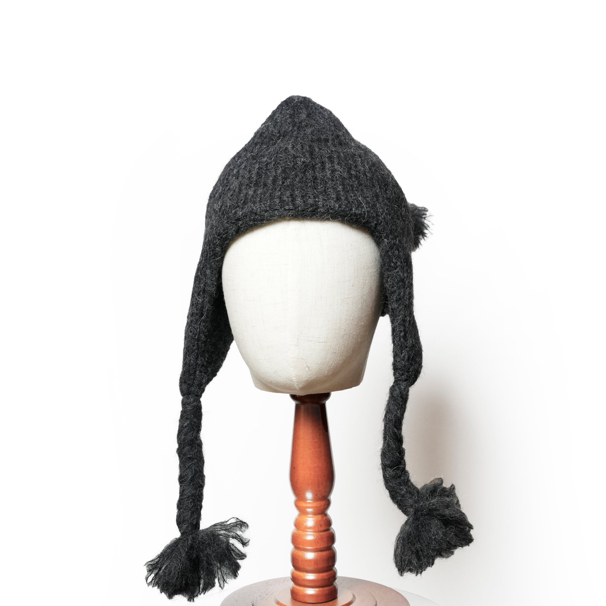 Alpaca Shaggy Chullio Hat | Color_Charcoal | No_prc05-02_charcoal【MONITALY_モニタリー】