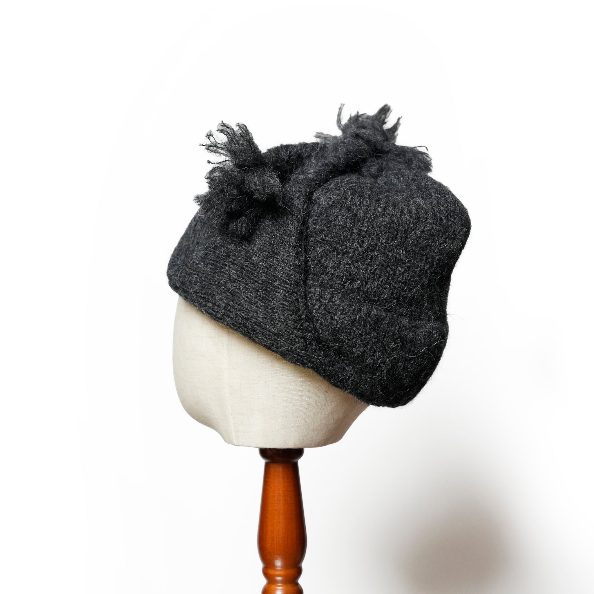Alpaca Shaggy Chullio Hat | Color_Charcoal | No_prc05-02_charcoal【MONITALY_モニタリー】