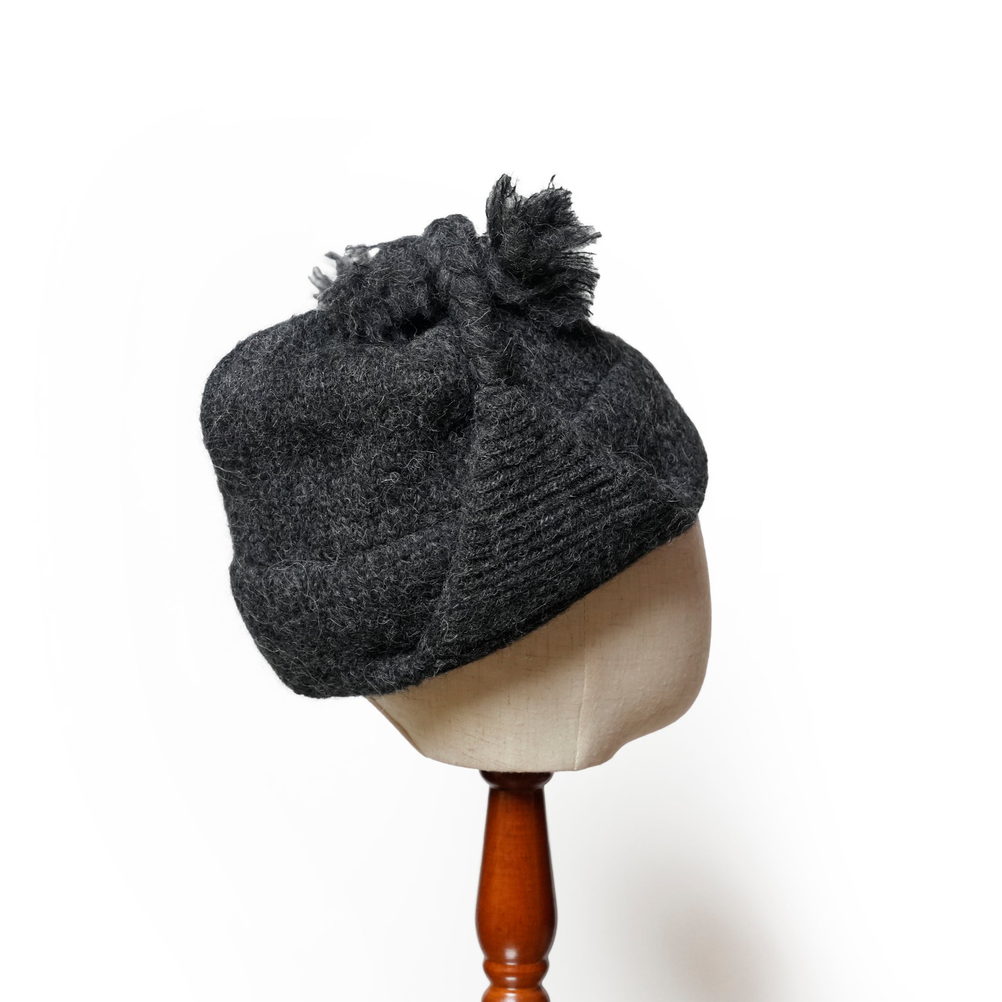 Alpaca Shaggy Chullio Hat | Color_Charcoal | No_prc05-02_charcoal【MONITALY_モニタリー】