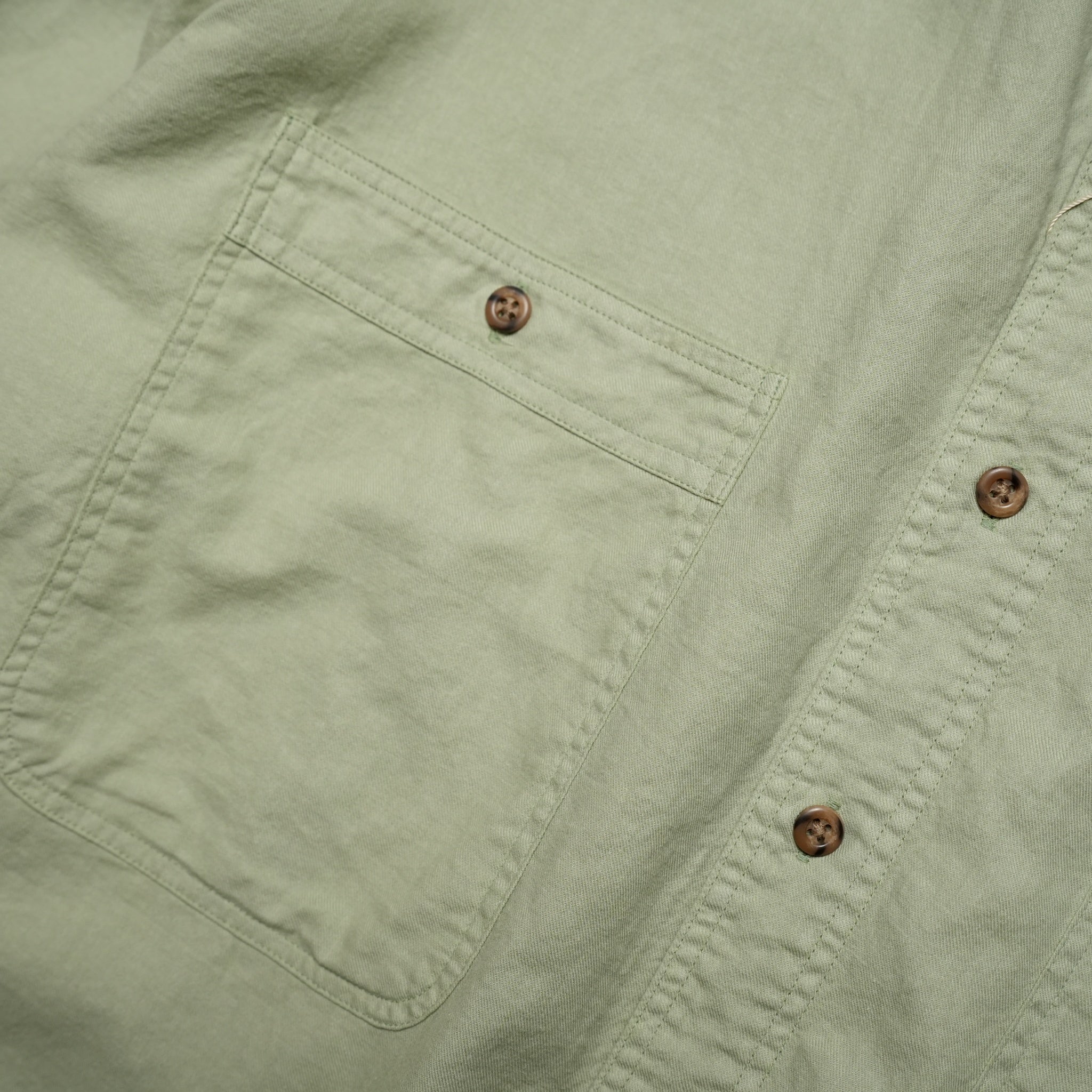 Name:OVER DYE SHIRT | Color:Sage | Size:Regular/Tall 【CITYLIGHTS PRODUCTS_シティライツプロダクツ】