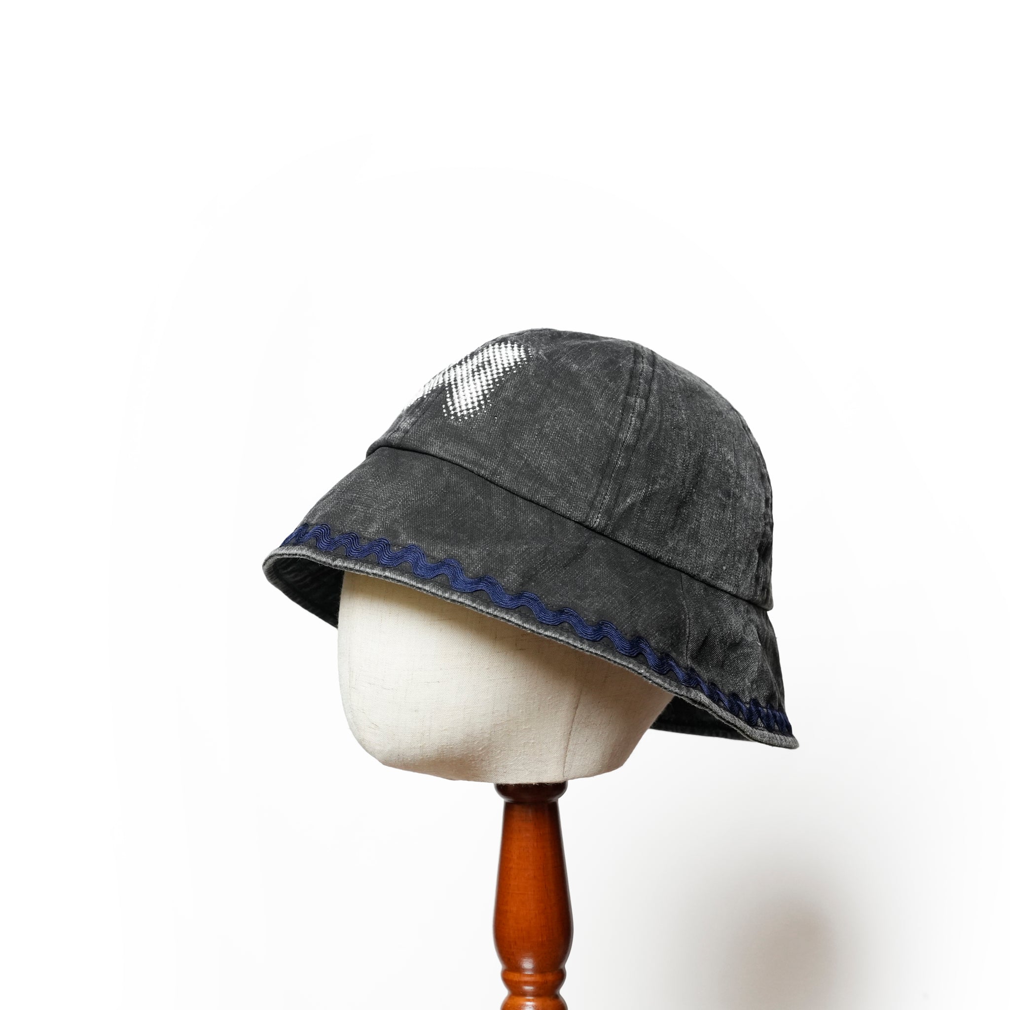 Logo Metro Hat | Color_Indigo / Black | No_ia-25-128【INDIETRO ASSOCIATION_インディエトロアソシエーション】