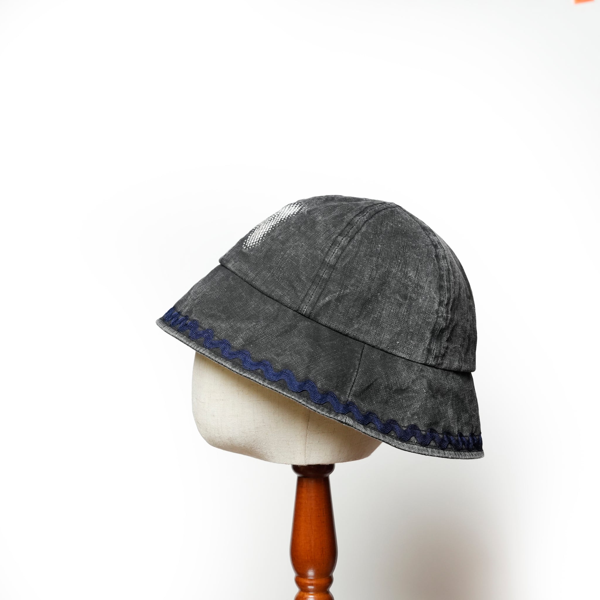 Logo Metro Hat | Color_Indigo / Black | No_ia-25-128【INDIETRO ASSOCIATION_インディエトロアソシエーション】