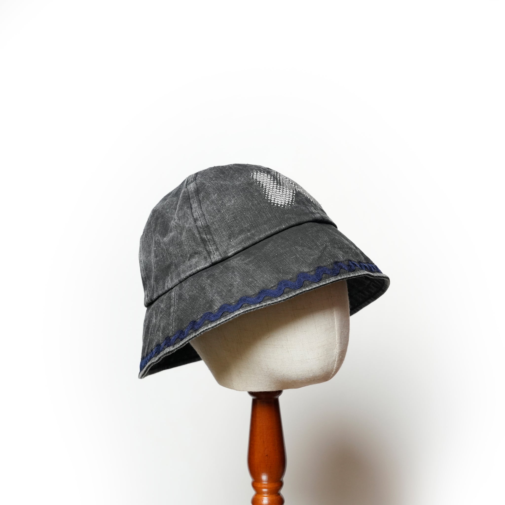 Logo Metro Hat | Color_Indigo / Black | No_ia-25-128【INDIETRO ASSOCIATION_インディエトロアソシエーション】