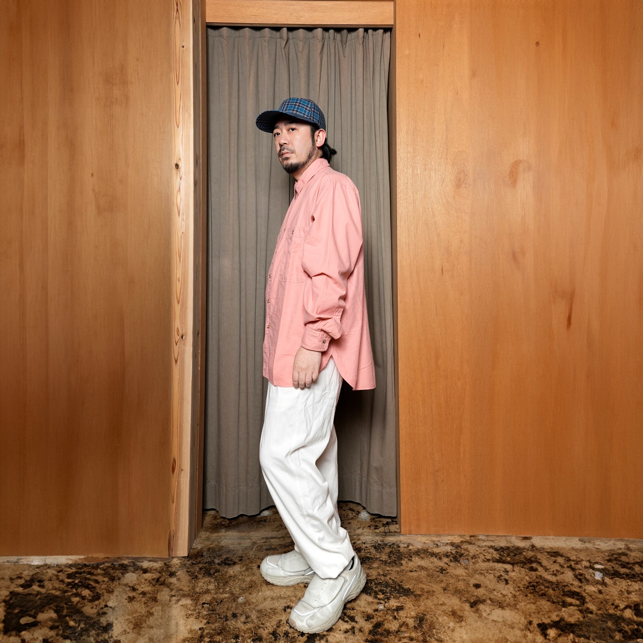 OVER DYE SHIRT | Color:Coral | Size:Regular/Tall 【CITYLIGHTS PRODUCTS_シティライツプロダクツ】