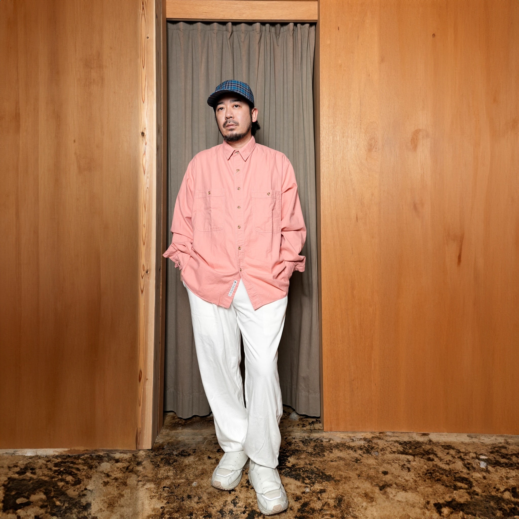 Name:OVER DYE SHIRT | Color:Coral | Size:Regular/Tall 【CITYLIGHTS PRODUCTS_シティライツプロダクツ】