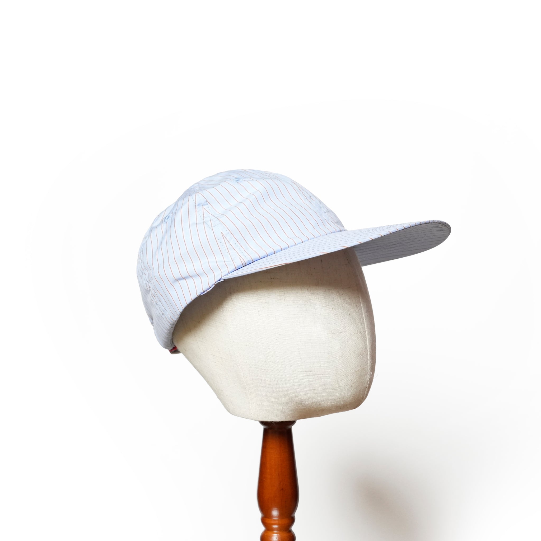 6 panel long brim cap – Sax×Brown(S) | stf-001-sax×brown(s) | SHARE TH