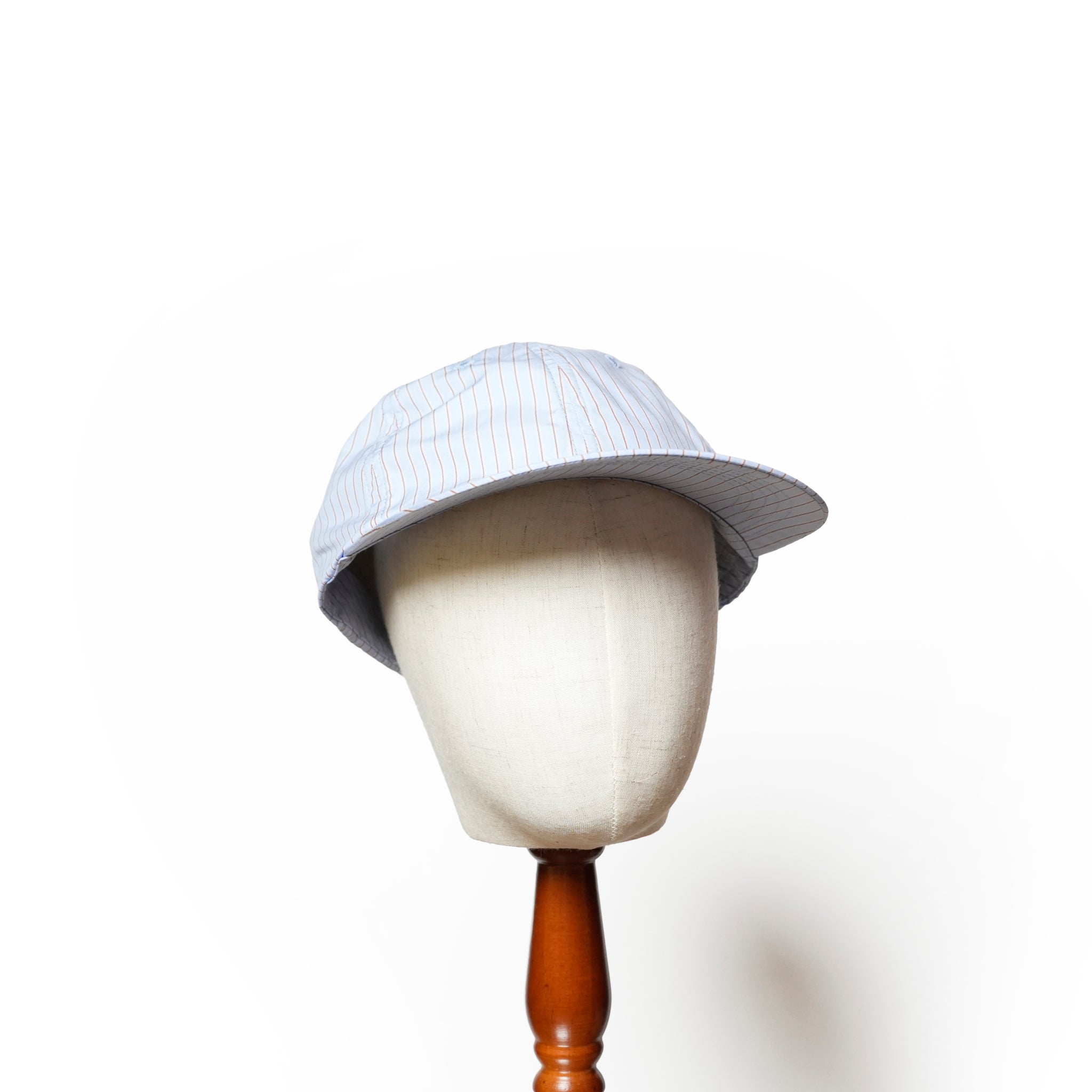 6 panel long brim cap – Sax×Brown(S) | stf-001-sax×brown(s) | SHARE TH