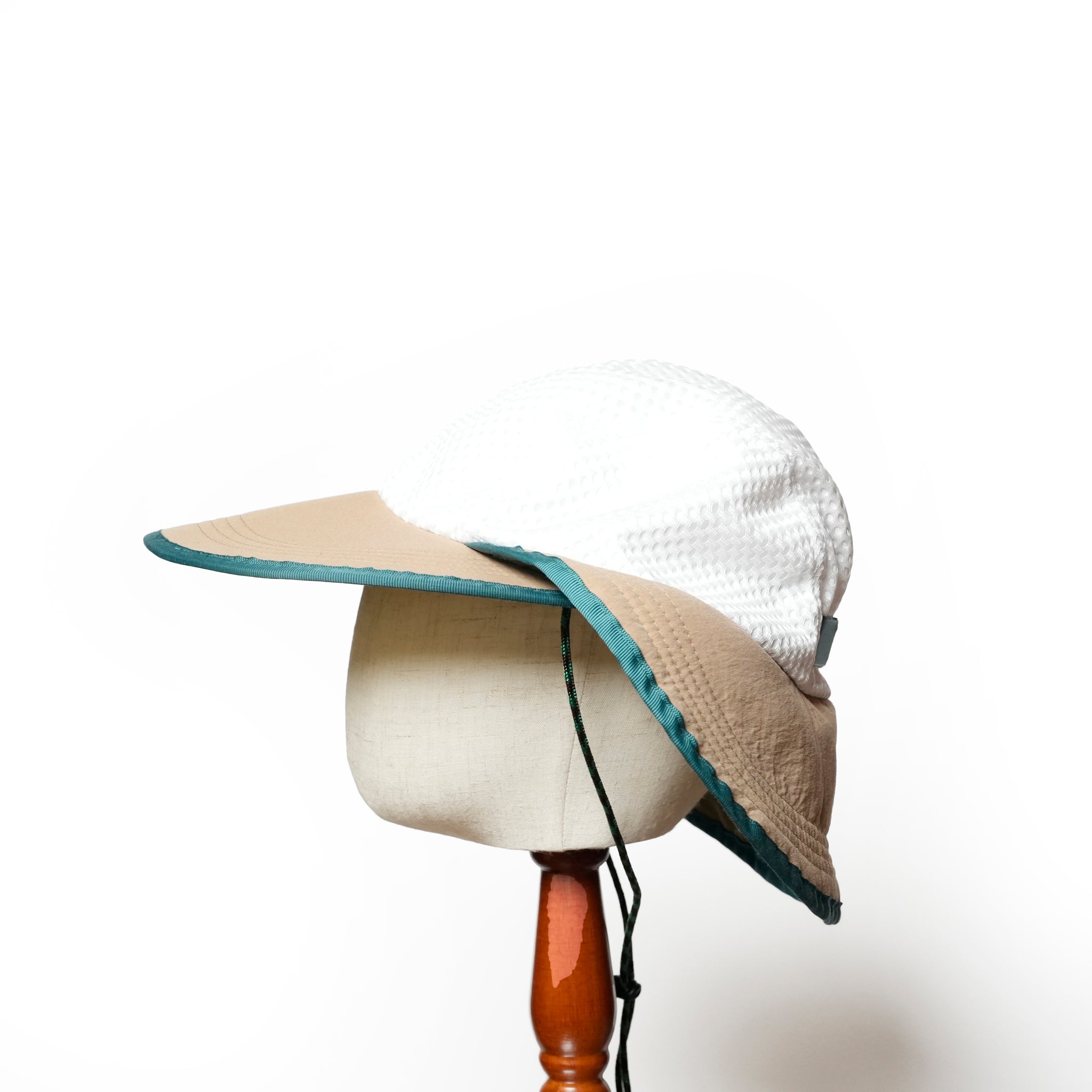 PH25SS-001_Beige | P.H. M. MESH TWOWAY HAT | Color:Beige【POWDERHORN MOUNTAINEERING_パウダーホーンマウンテニアリング】
