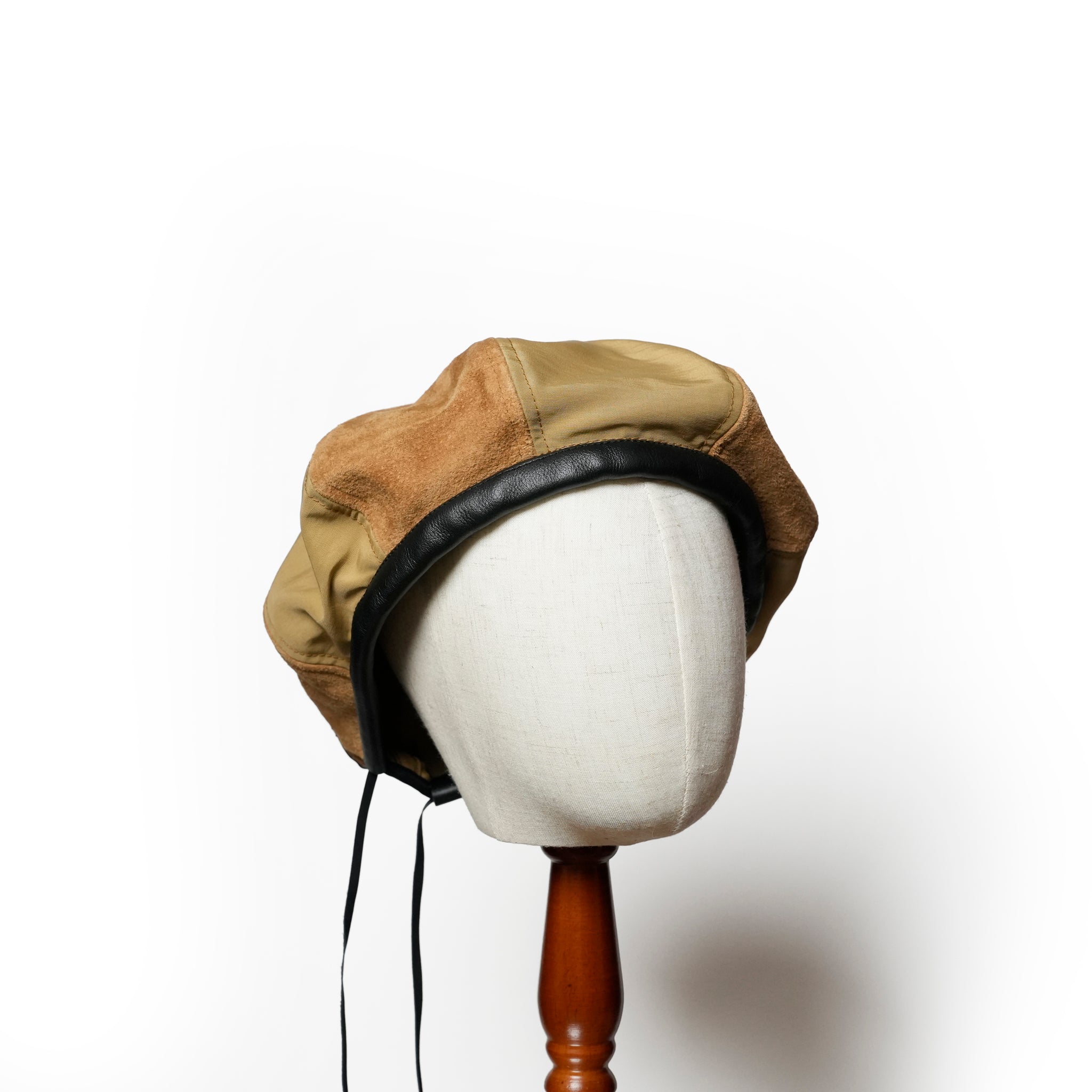 IA-24-103_BROWN | 8Panel Combi Beret | Color:Brown【INDIETRO ASSOCIATION_インディエトロアソシエーション】