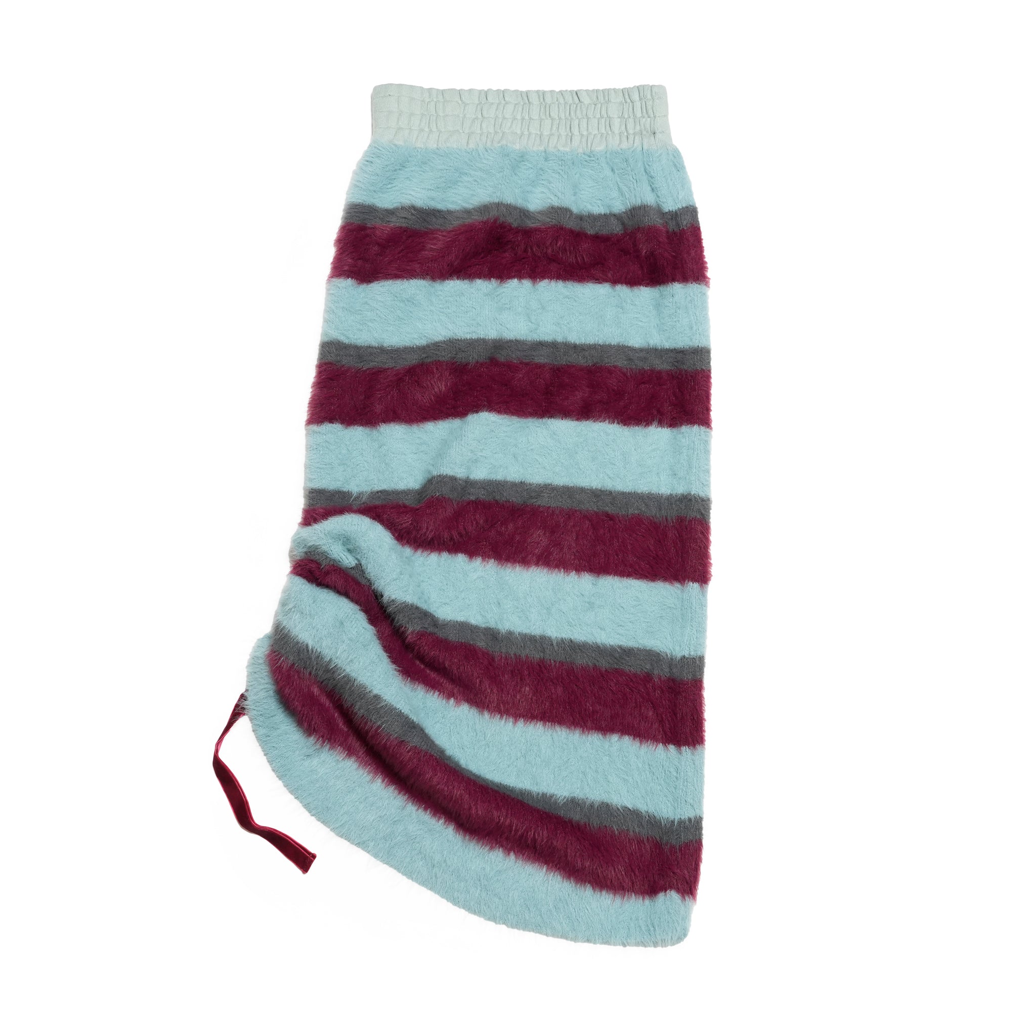 Feather Knit Skirt-Multi Border | Color:マルチボーダー【AMBERGLEAM_アンバーグリーム】1330151113