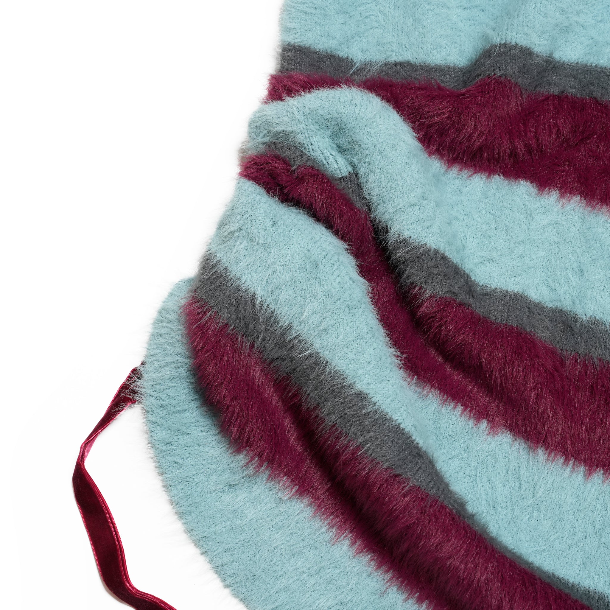 Feather Knit Skirt-Multi Border | Color:マルチボーダー【AMBERGLEAM_アンバーグリーム】1330151113