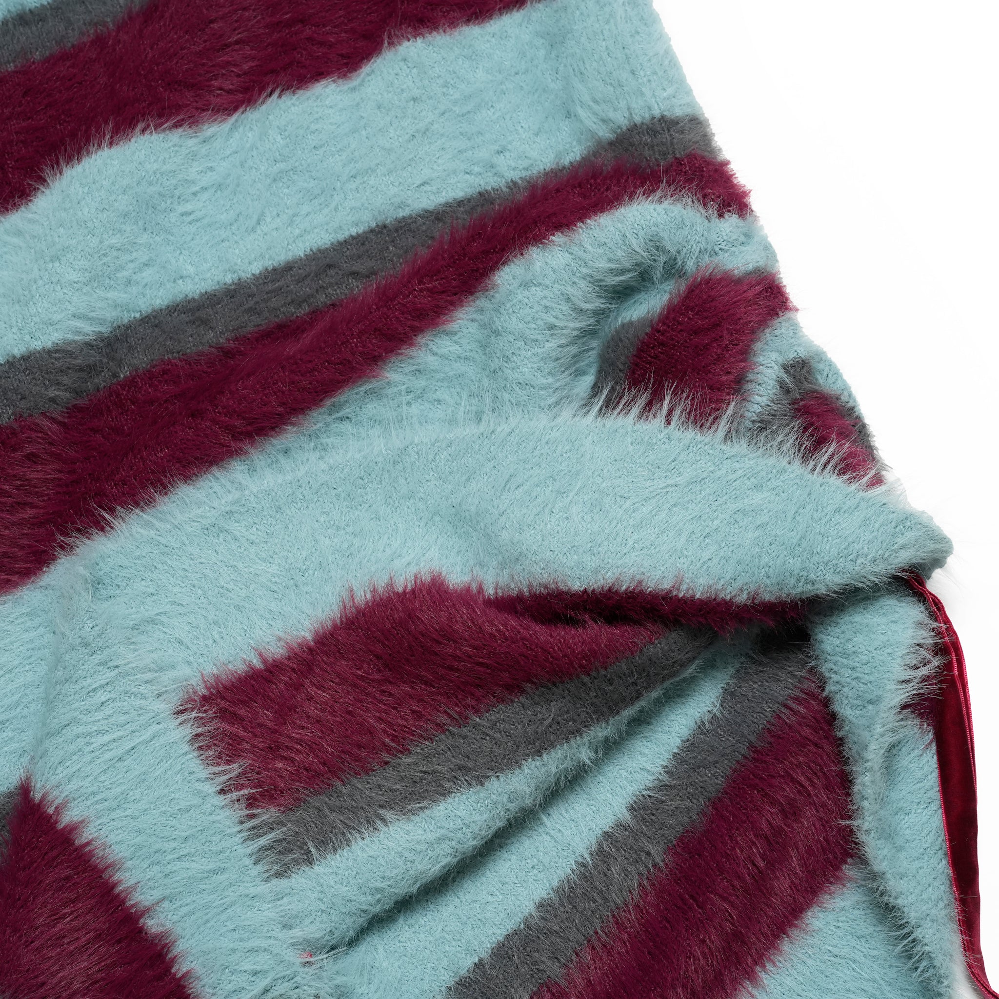 Feather Knit Skirt-Multi Border | Color:マルチボーダー【AMBERGLEAM_アンバーグリーム】1330151113