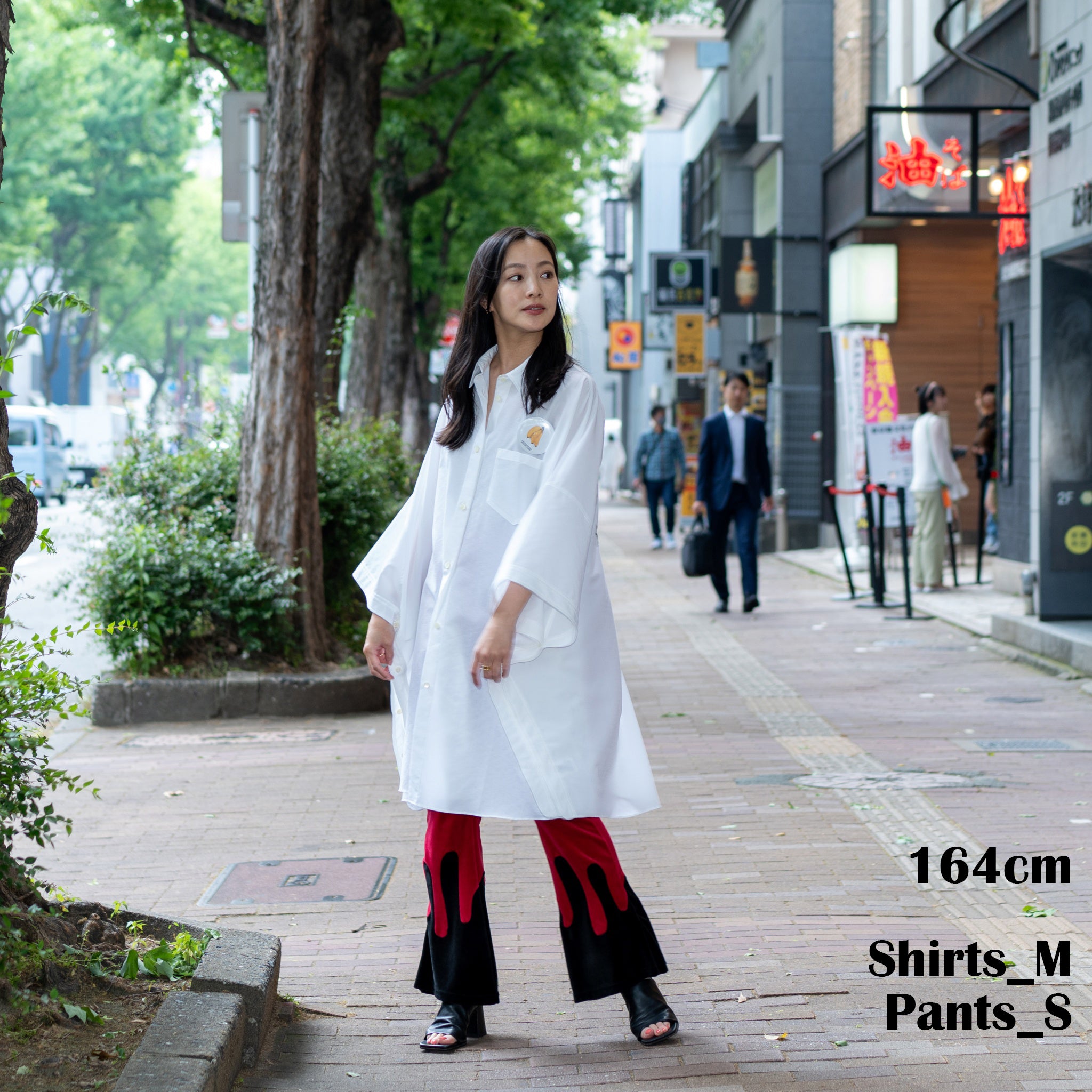 Packable Circle Poncho Shirt – White | NEYVOR