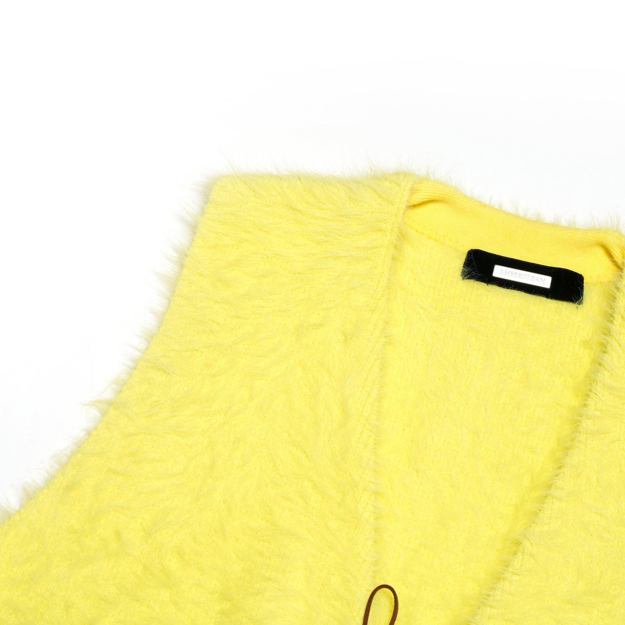Feather Knit Gilet-Neo Yellow | Color:ネオイエロー【AMBERGLEAM_アンバーグリーム】1321151113