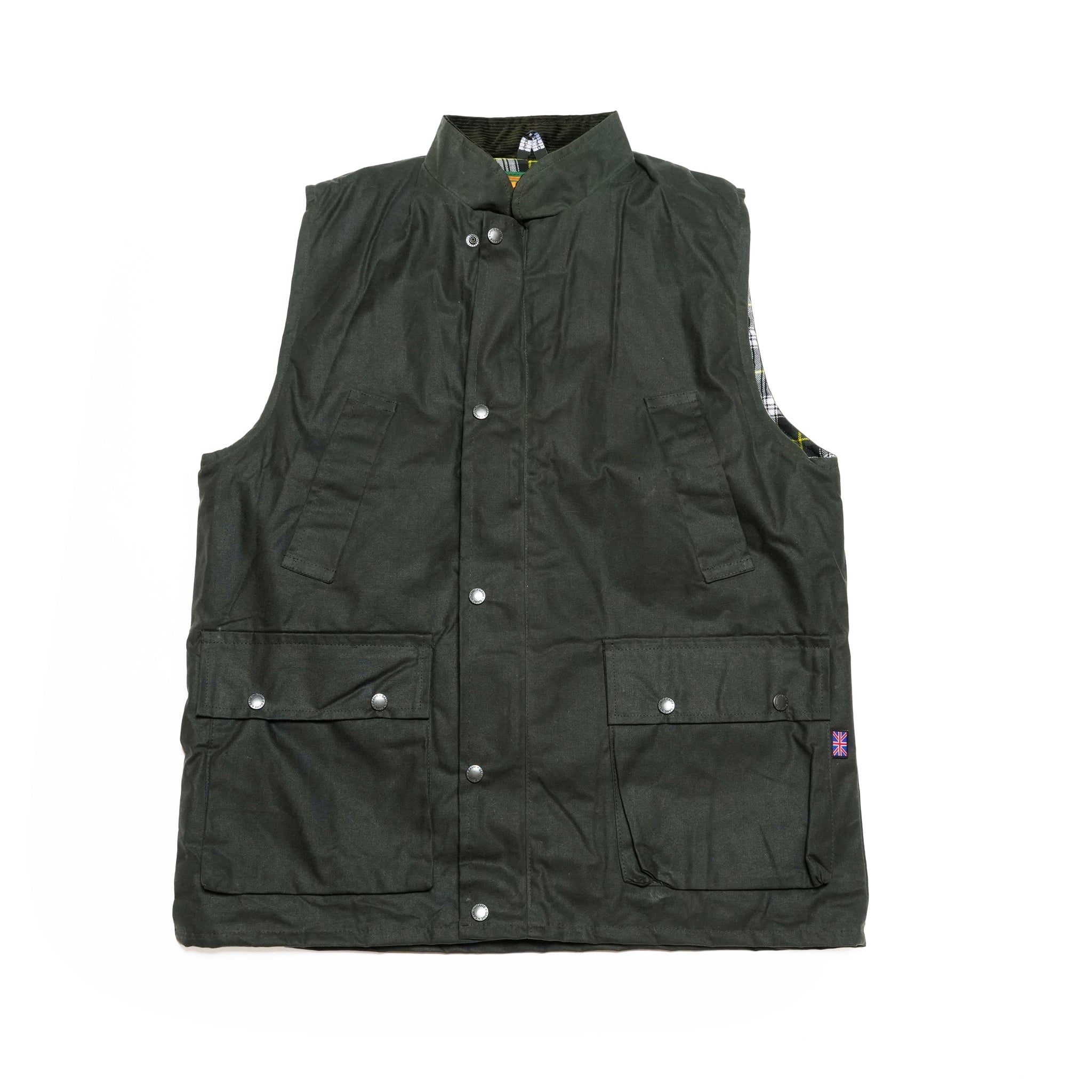 Game Classic Wax Gilet | Color_Brown/Olive 【 Game Technical Apparel】