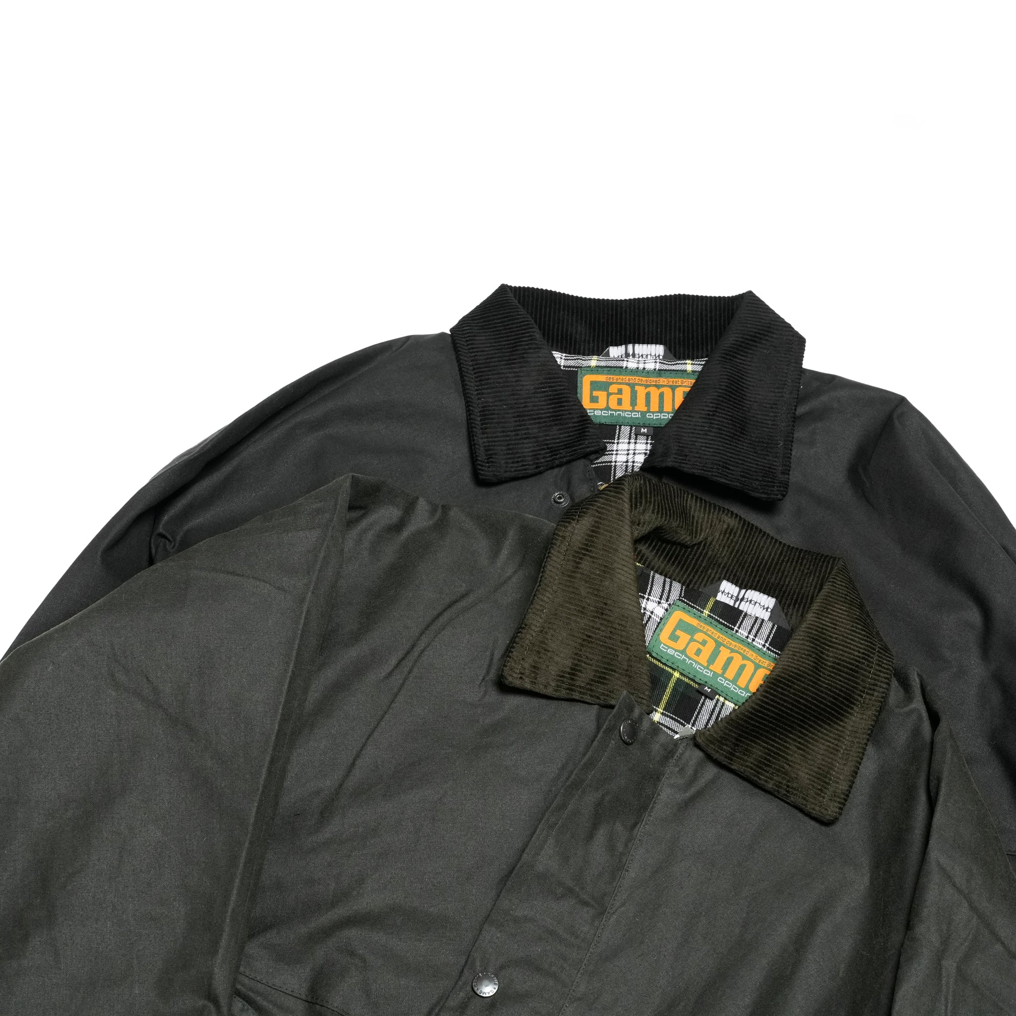 Game Classic Unpadded Lightweight Wax Jacket | Color:Black/Olive【 Game Technical Apparel】