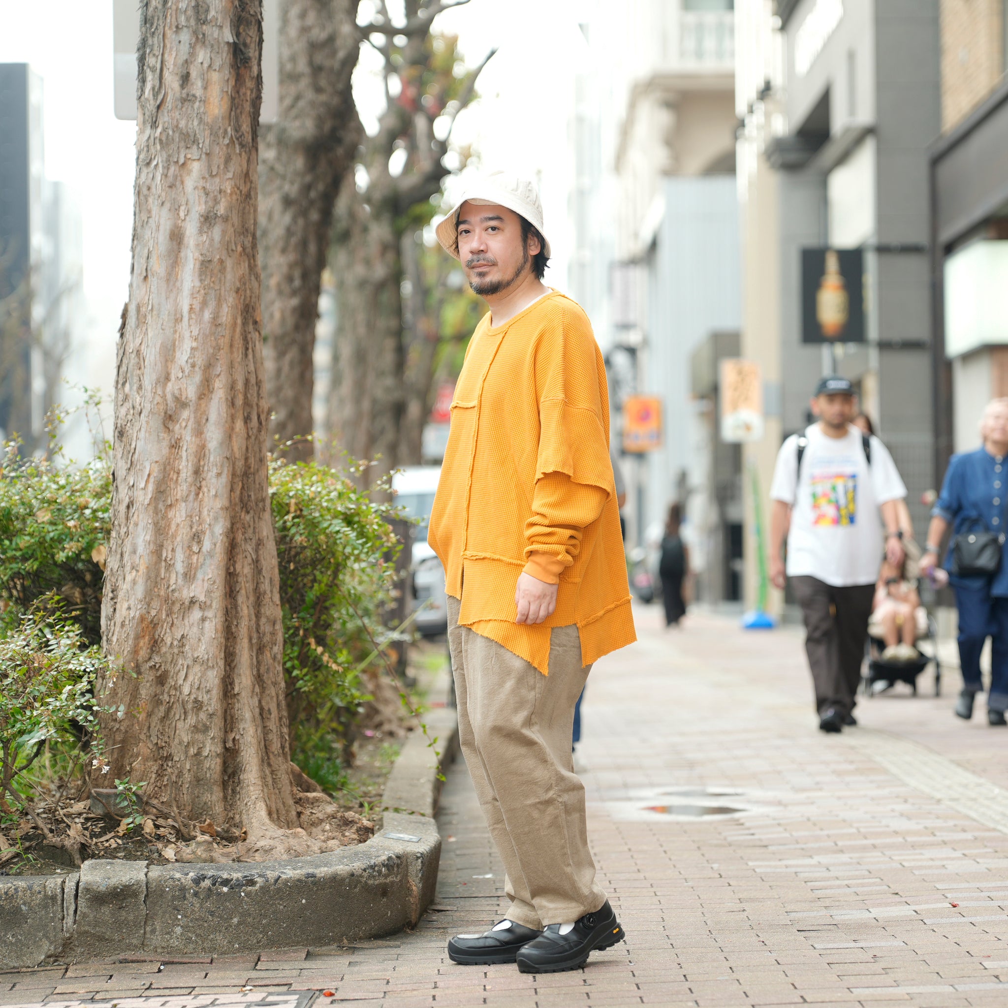 Unbalanced Cutting Thermal-Honey Orange | Color:ハニーオレンジ【AMBERGLEAM_アンバーグリーム】1332151111