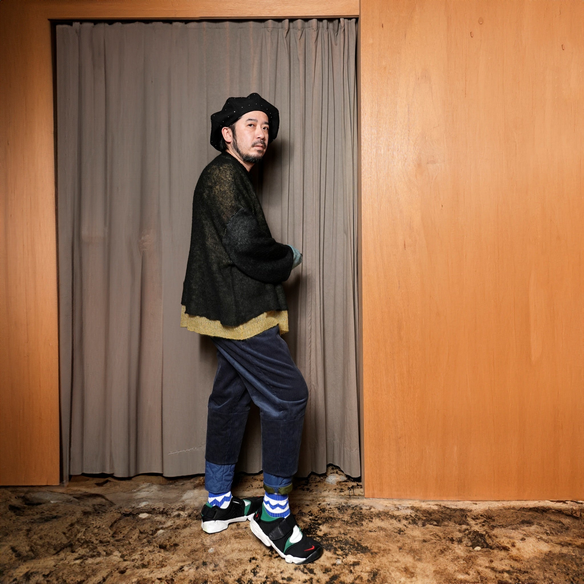 SF24AW-02_BLUE | Layer Corduroy Pants | Color:Blue【STOF_ストフ】