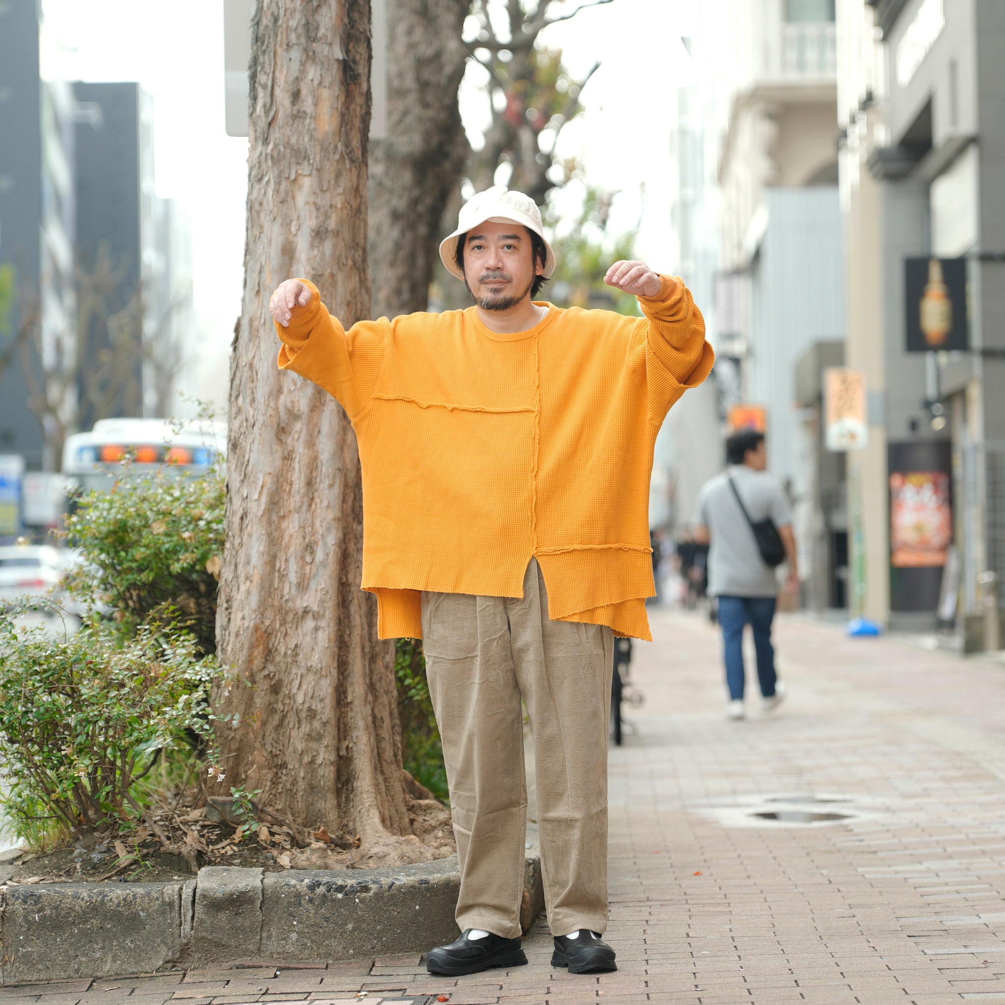 Unbalanced Cutting Thermal-Honey Orange | Color:ハニーオレンジ【AMBERGLEAM_アンバーグリーム】1332151111