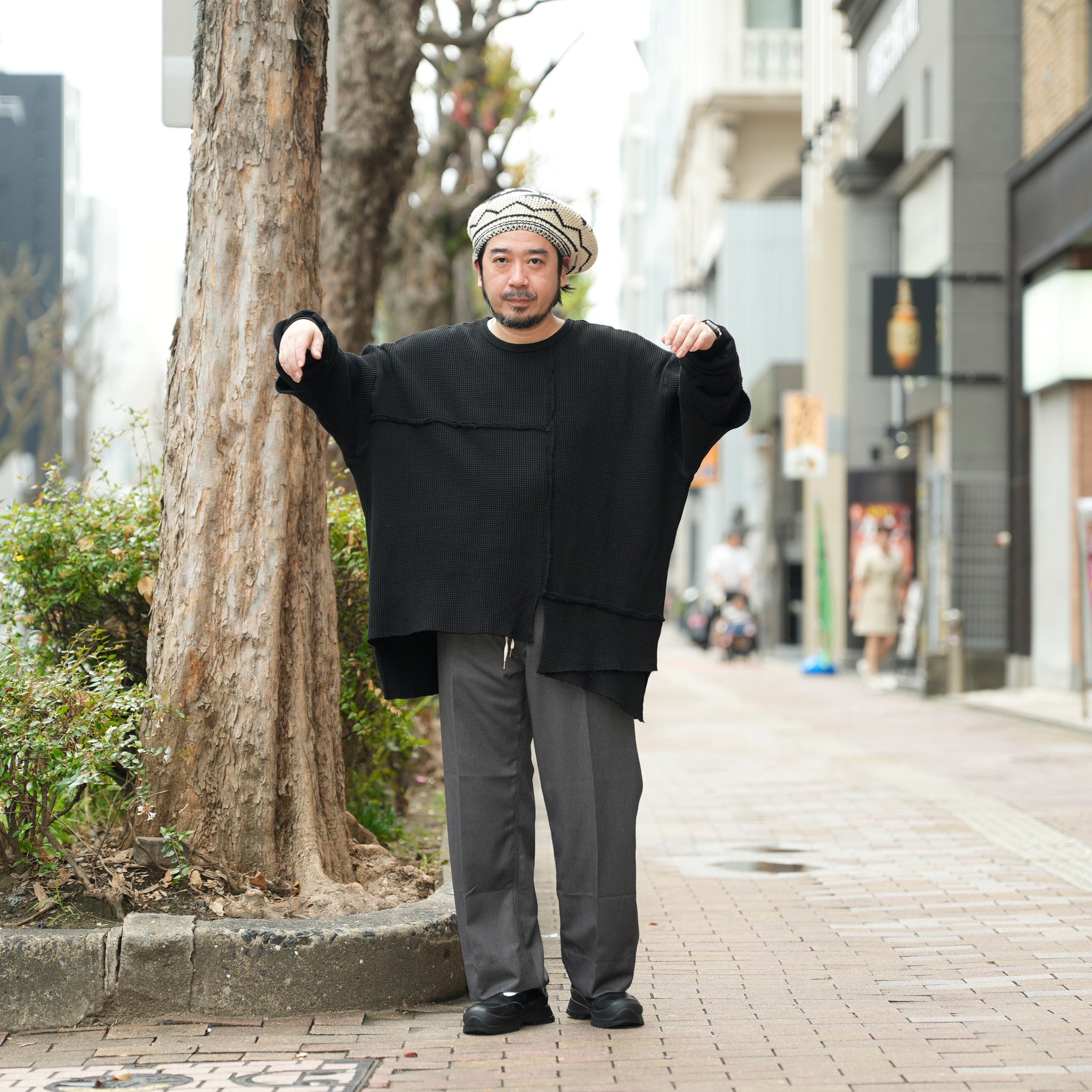 Unbalanced Cutting Thermal-Black | Color:ブラック【AMBERGLEAM_アンバーグリーム】1332151111