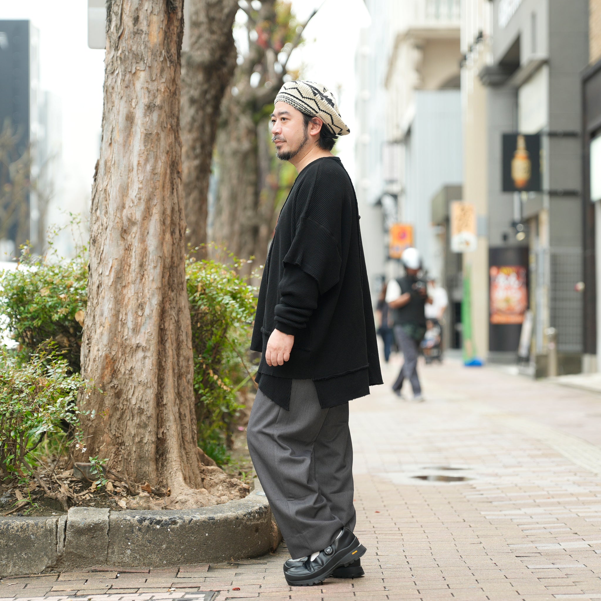 Unbalanced Cutting Thermal-Black | Color:ブラック【AMBERGLEAM_アンバーグリーム】1332151111