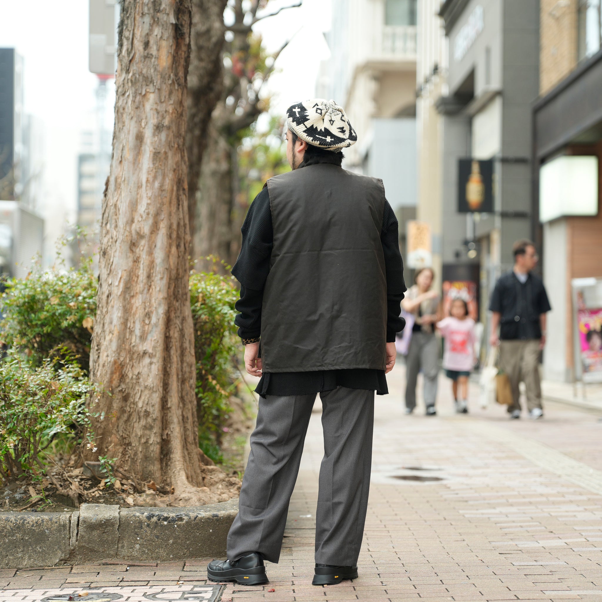 Game Classic Wax Gilet | Color_Brown/Olive 【 Game Technical Apparel】